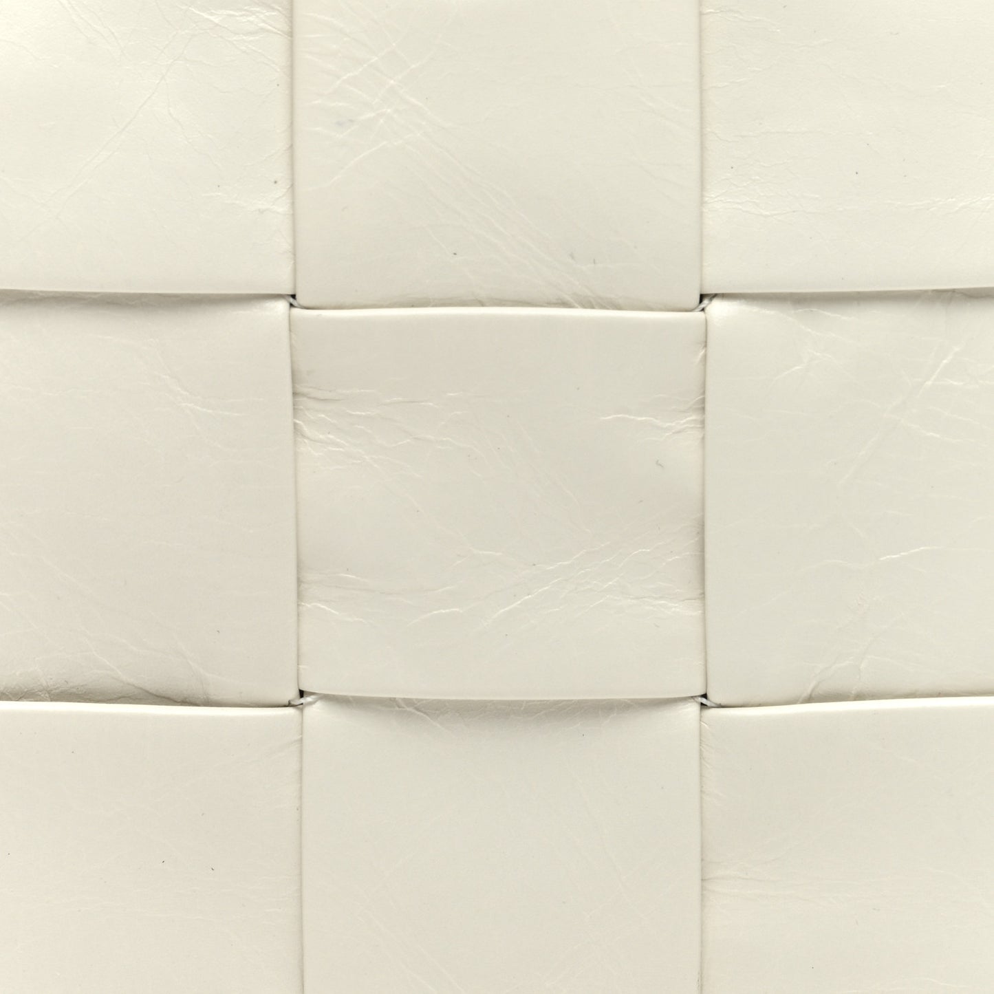 Paper Calfskin Maxi Intreccio Cassette Crossbody Bag White