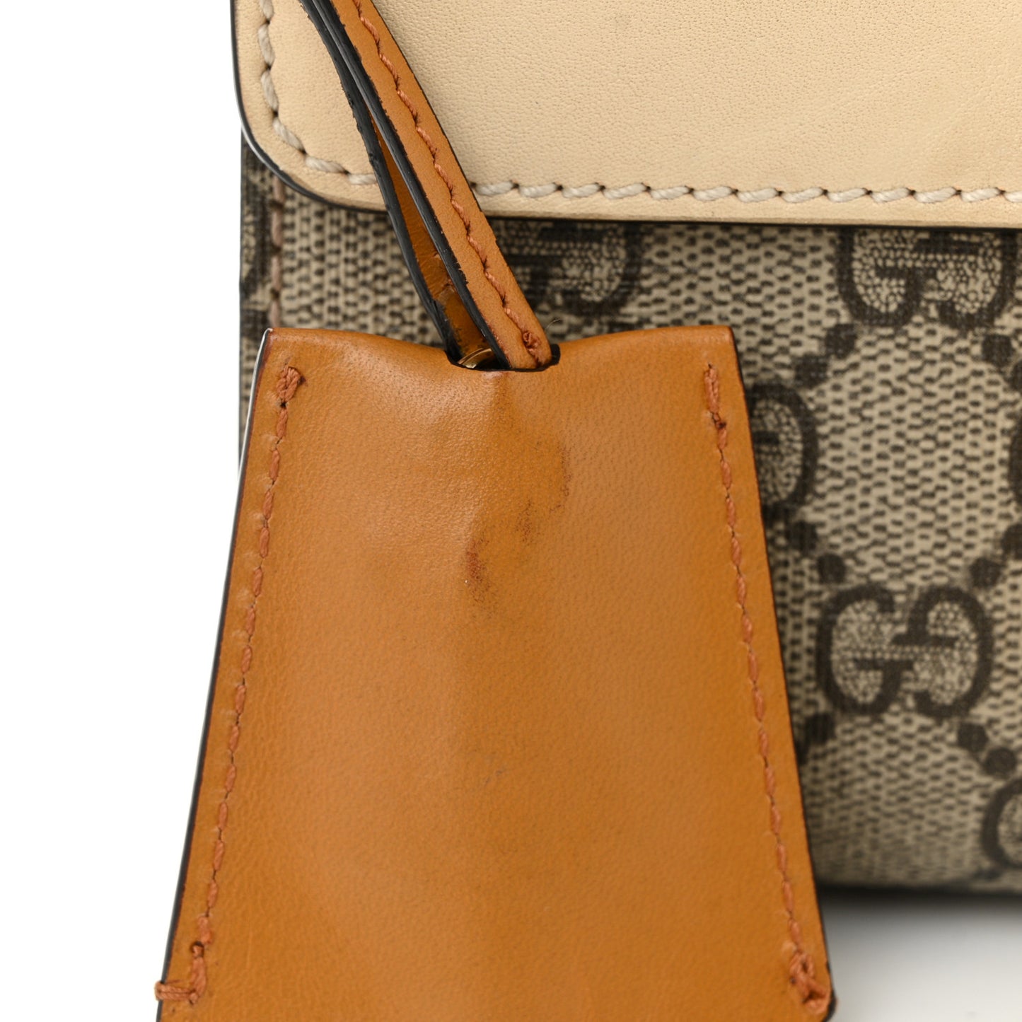 GG Supreme Monogram Calfskin Small Padlock Shoulder Bag Beige Mystic White Sun Oil