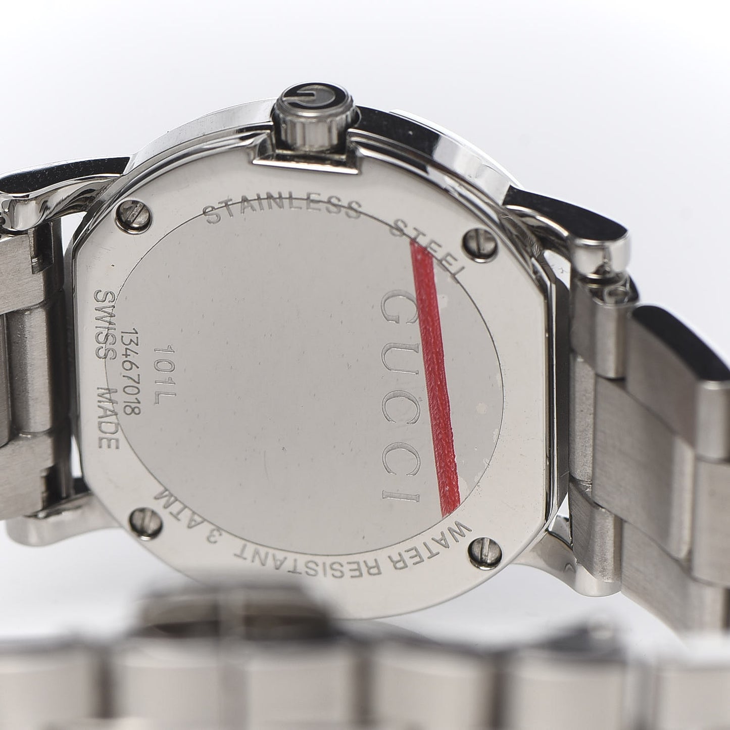 Stainless Steel 27mm G-Round Quartz Watch Black