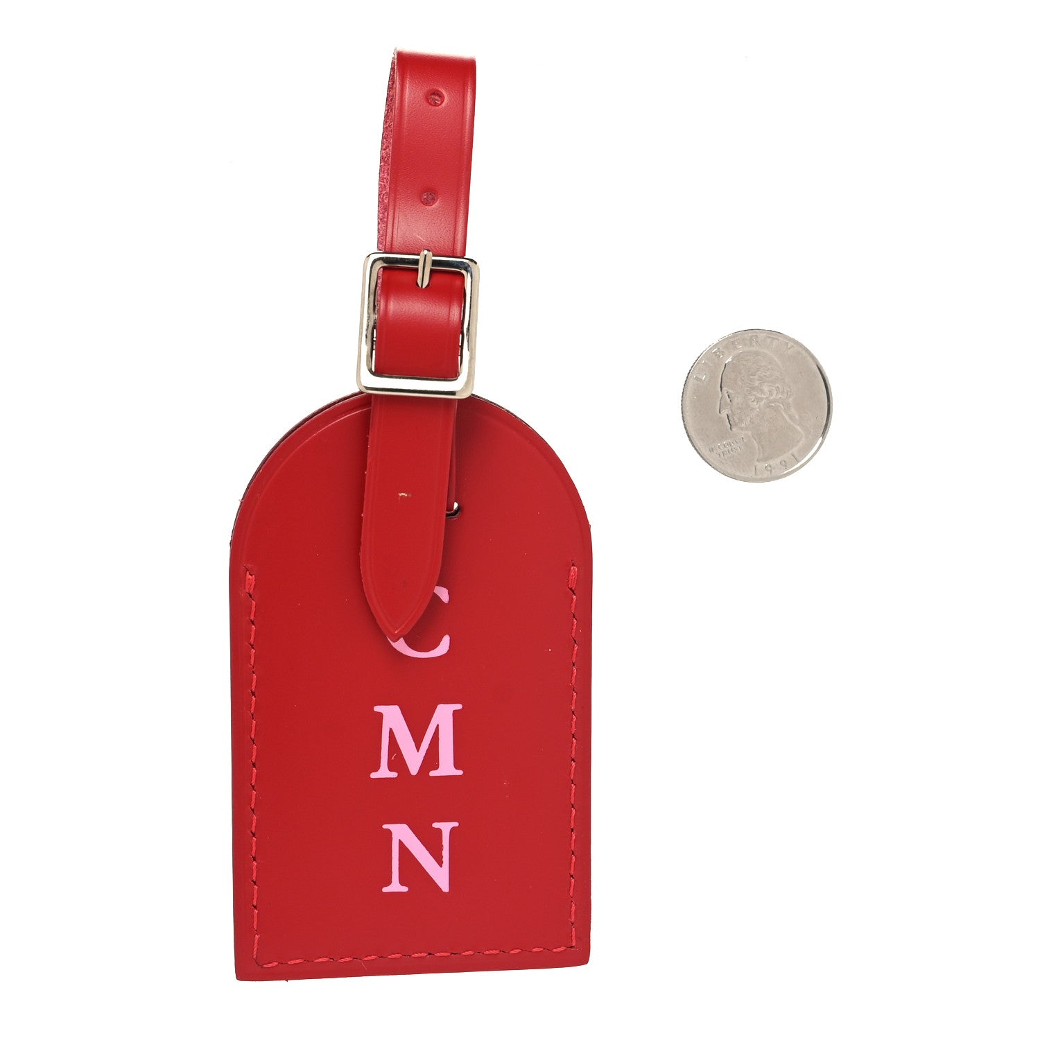 Louis Vuitton Calfskin Hawaii Luggage Tag Red 2 of 3