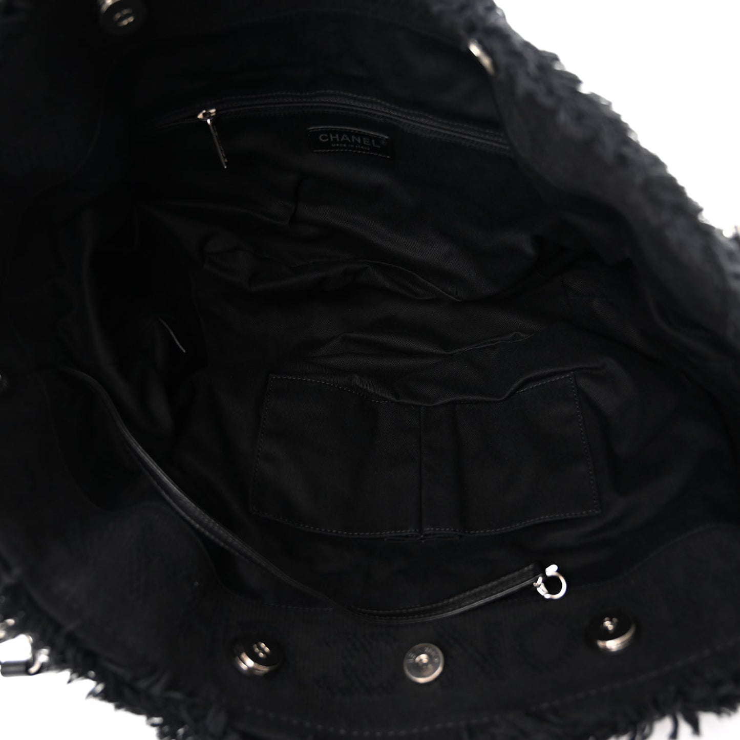 Canvas Small Double Face Tote Black