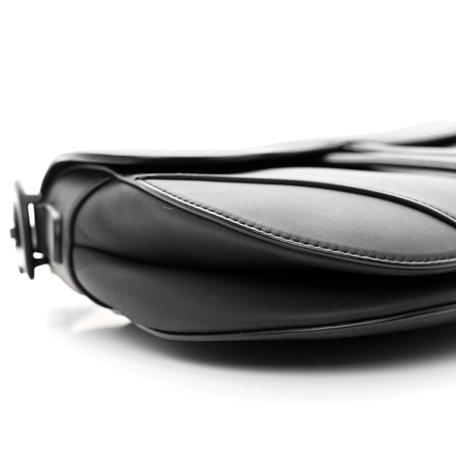 Christian Dior Ultra Matte Calfskin Saddle Bag Black 8 of 9