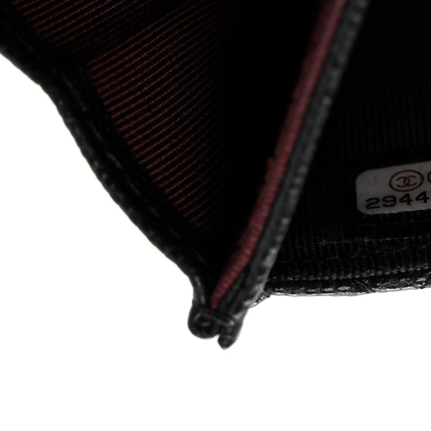 Chanel Caviar Quilted Flap Card Holder Wallet Black 8 of 9