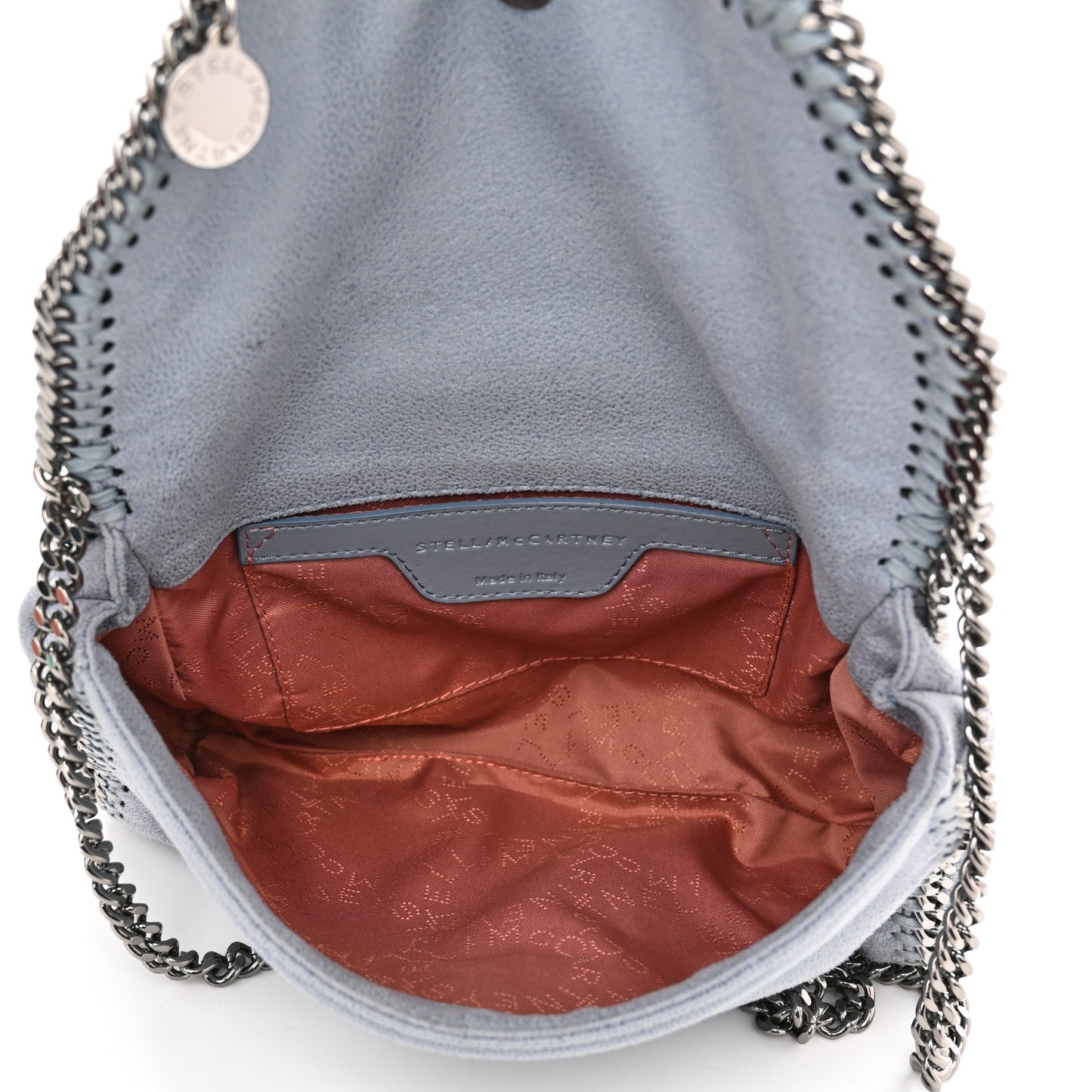 Shaggy Deer Mini Falabella Crossbody Bag Duck Blue
