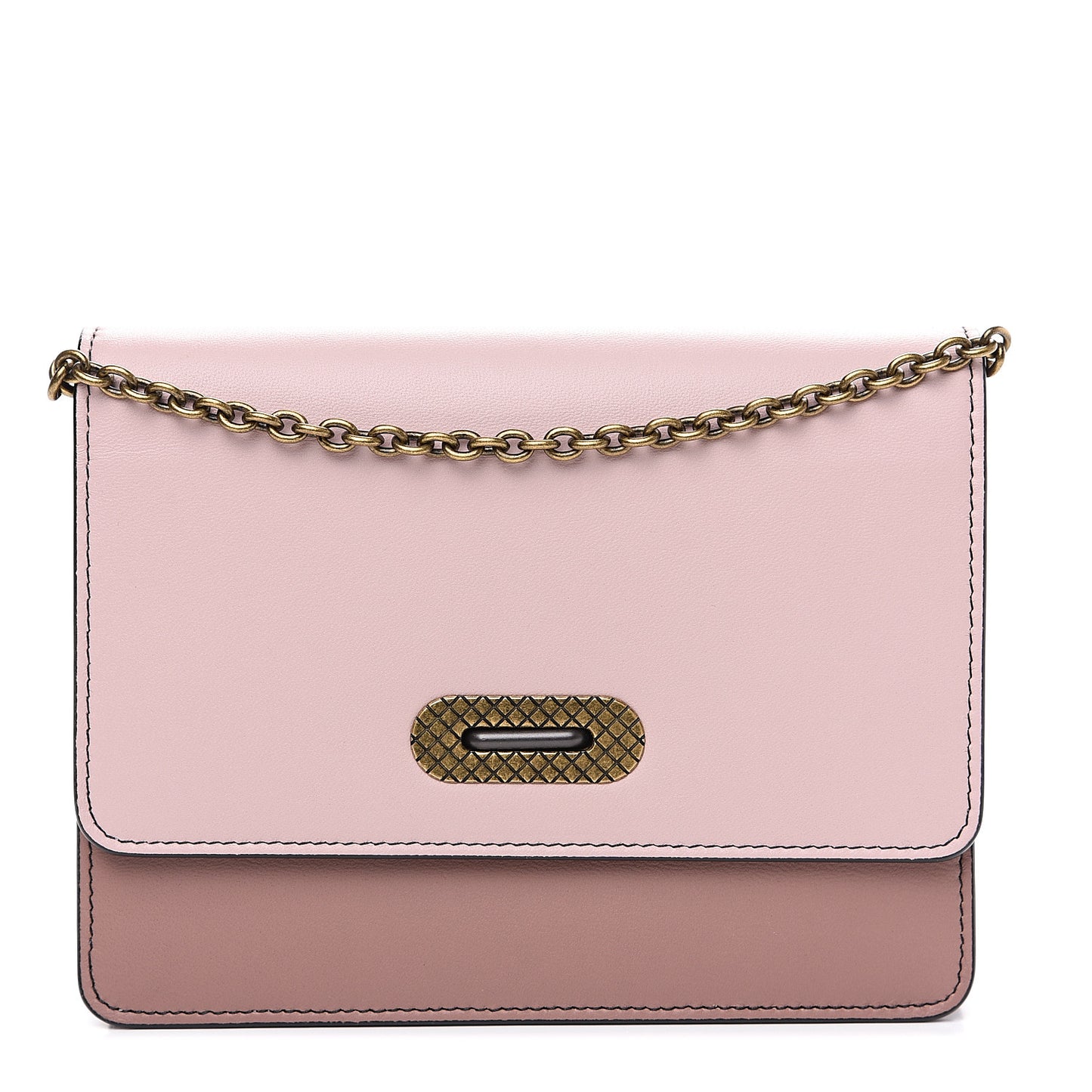 Nappa Tri-Color Chain Wallet Magnolia Deco Rose Glicine