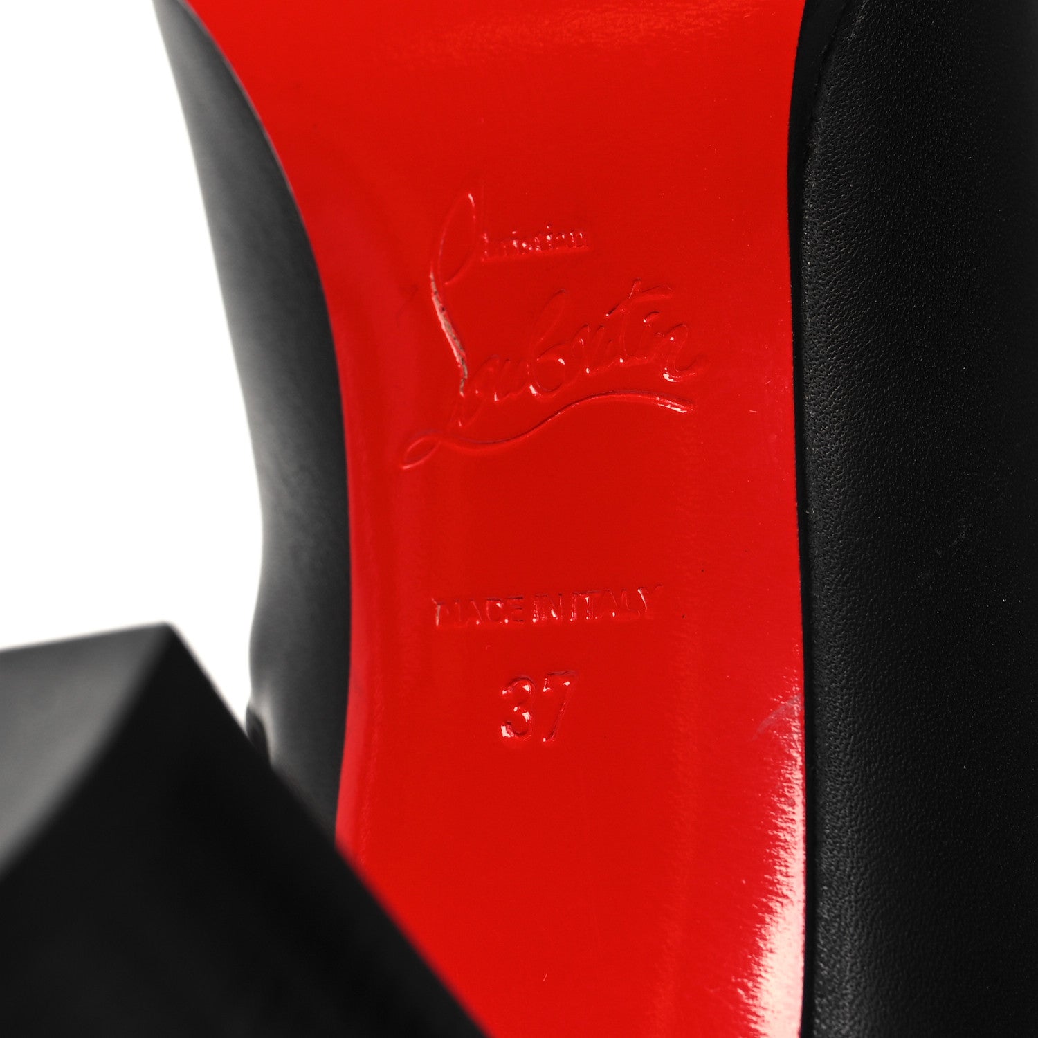 Christian Louboutin Calfskin Adox 85 Ankle Boots 37 Black 6 of 8