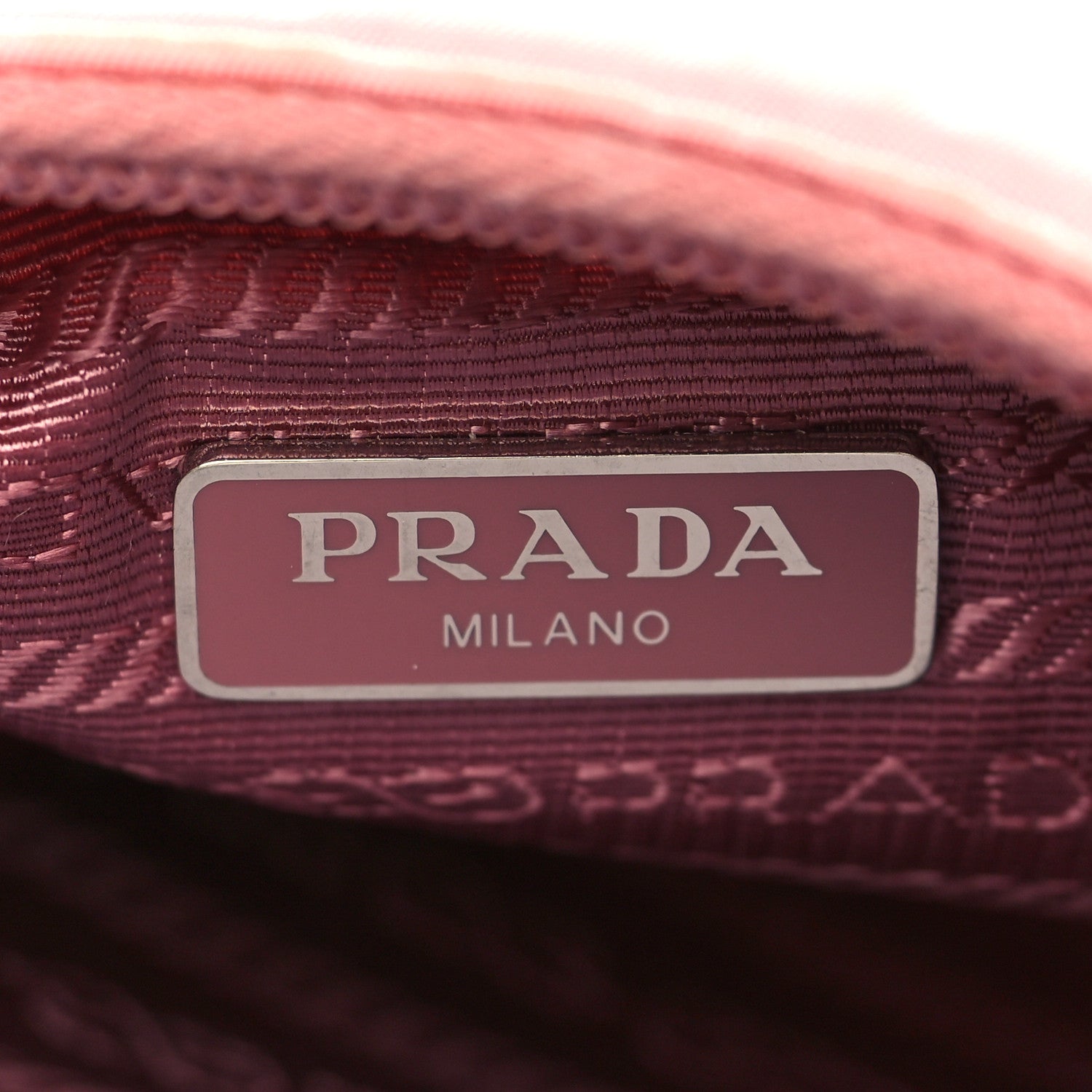 Prada Tessuto Nylon Saffiano Mini Re-Edition 2000 Bag Rosa 6 of 14