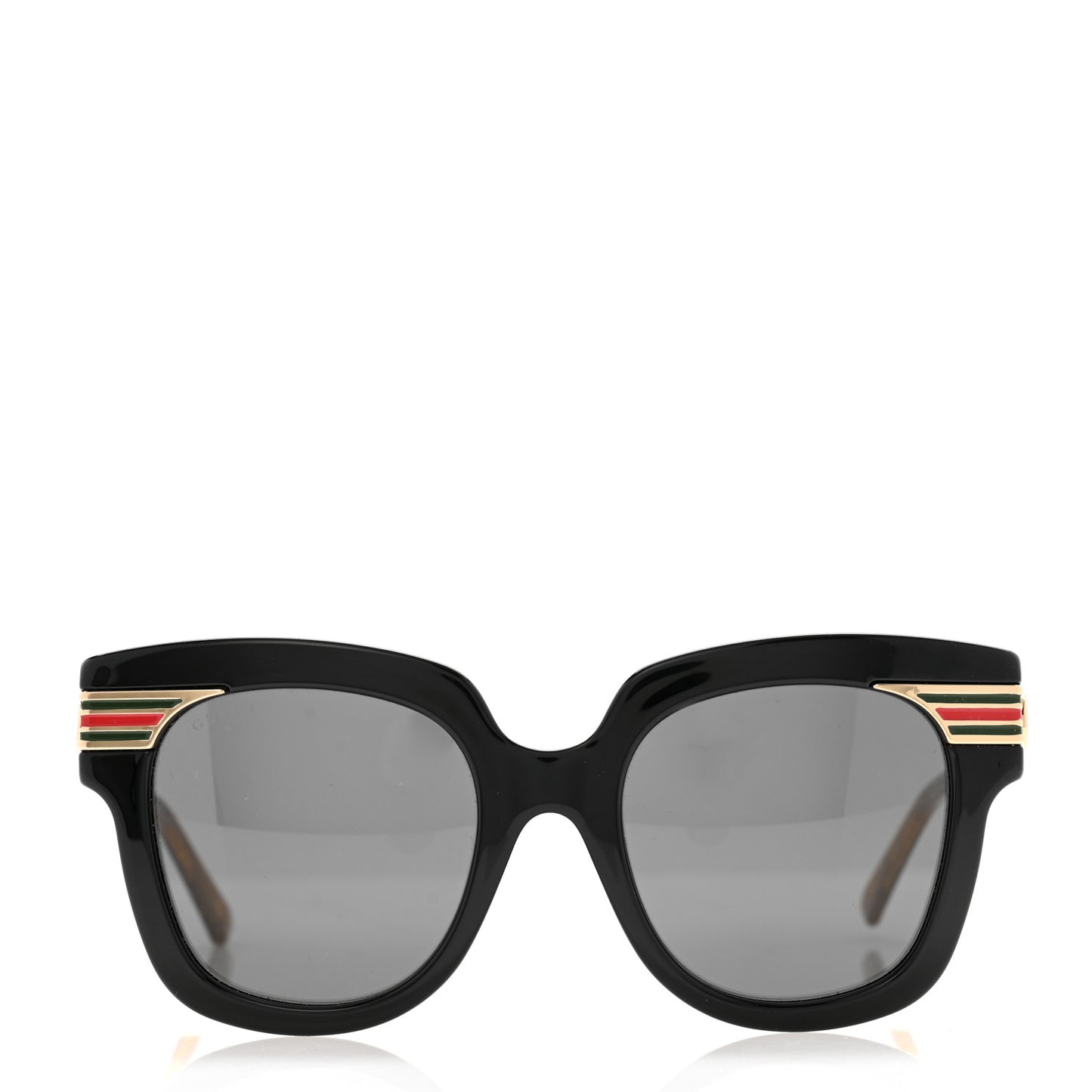 Acetate Square Frame Web Sunglasses GG0281SA Black