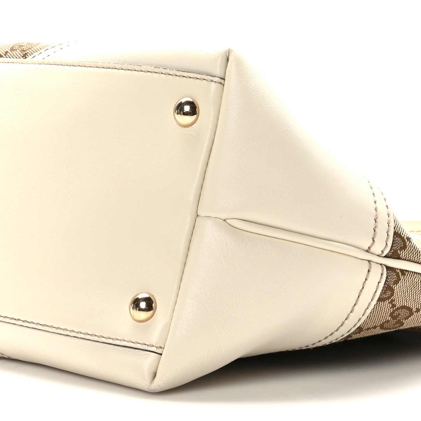 Monogram Medium New Britt Tote Off White
