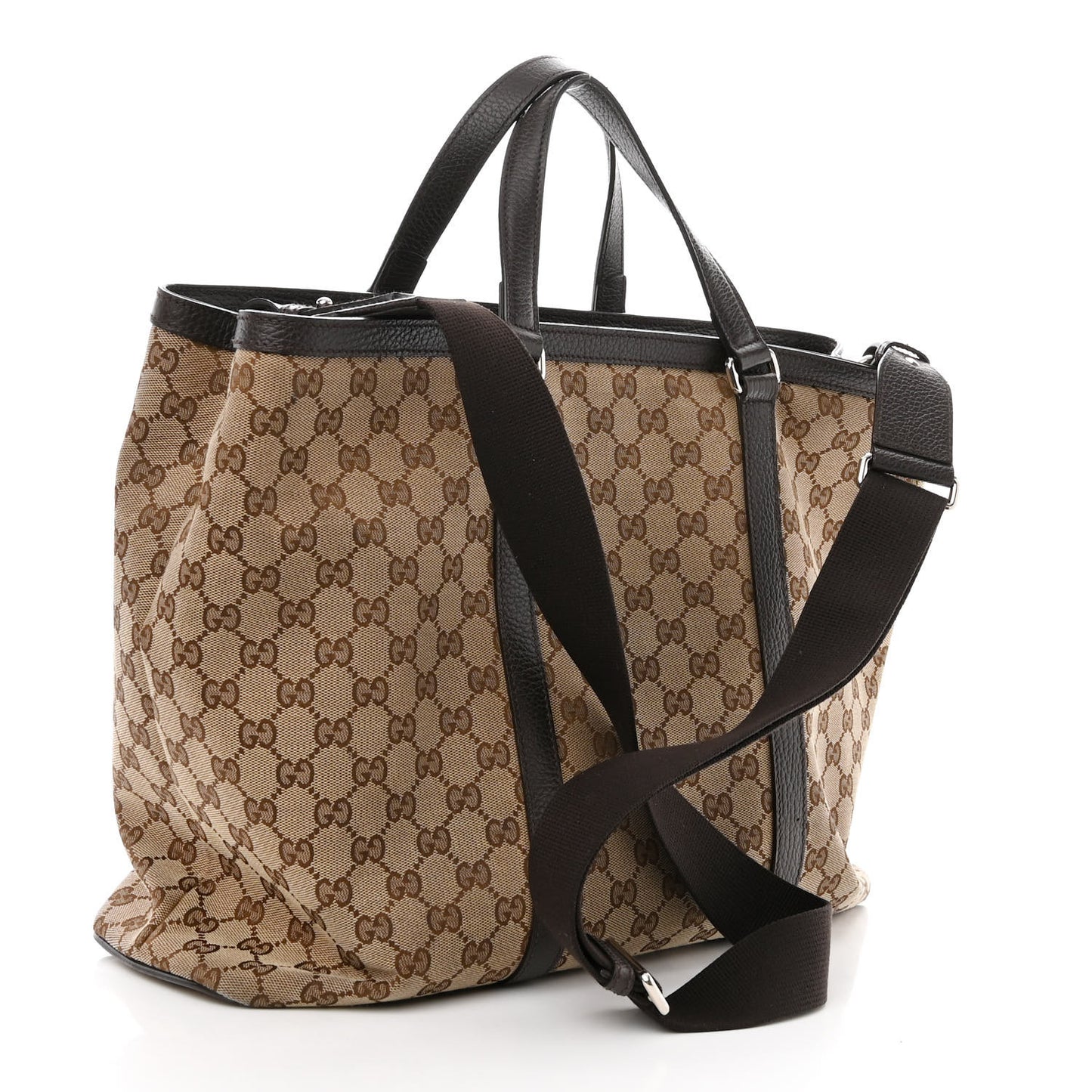 GG Monogram Large Joy Tote Bag Dark Brown