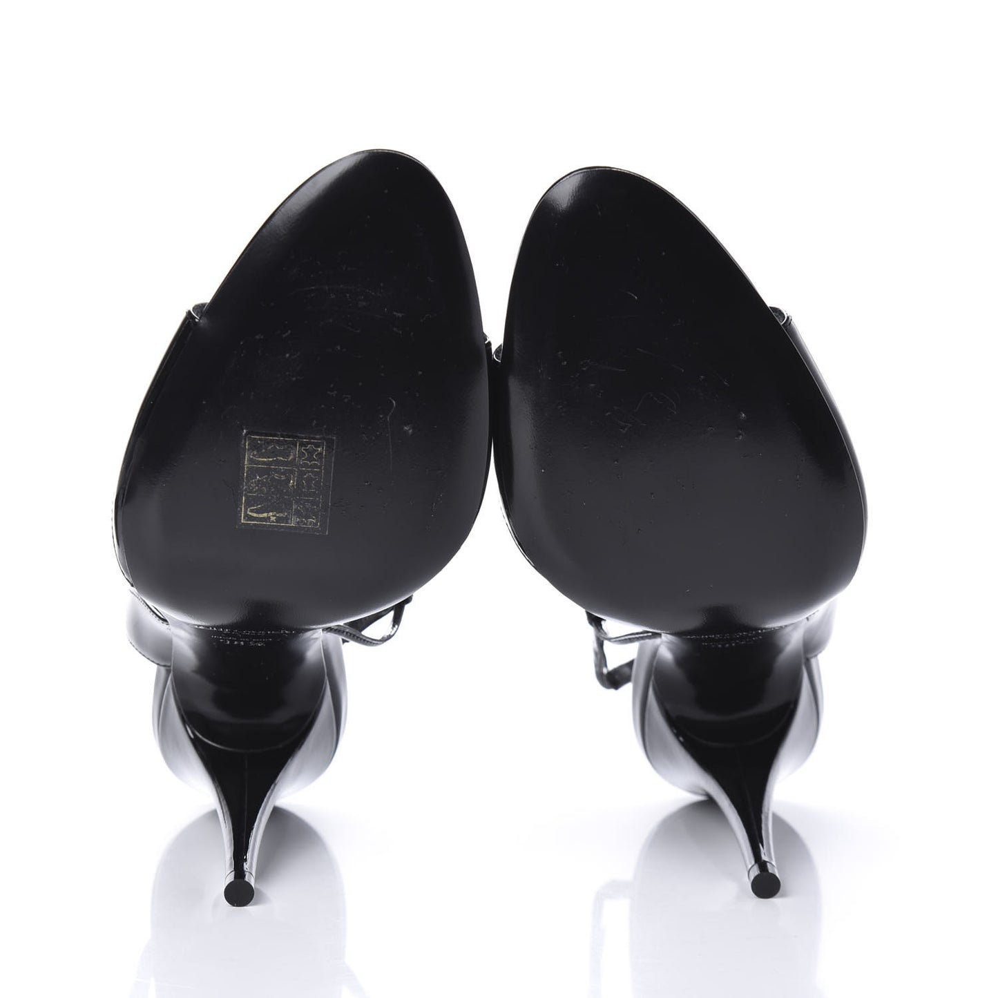 Vernice Chiffon Anouk 110 Sandals 38.5 Black