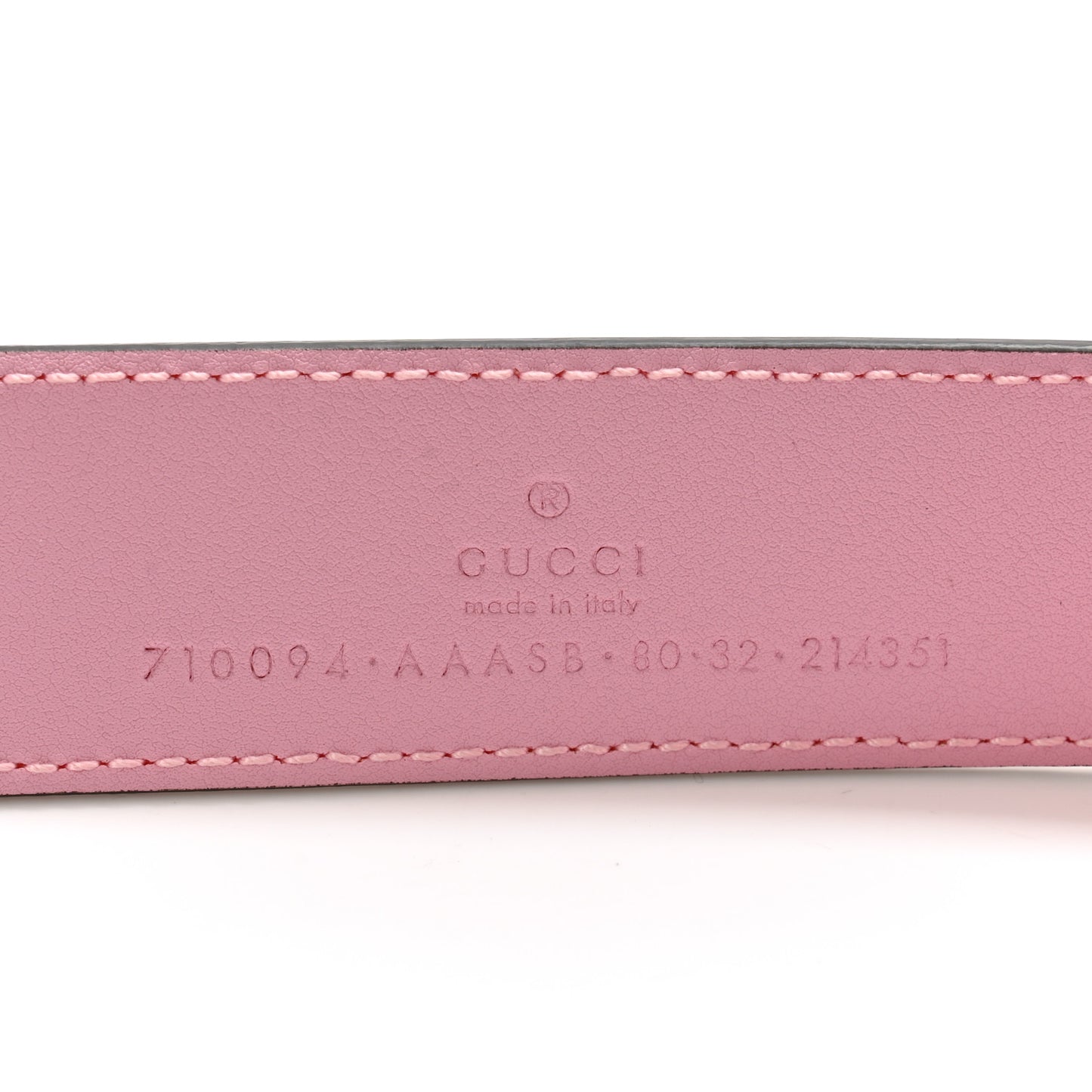 Plutone Calfskin Enamel Crystal Square G Snake 30mm Belt 80 32 Sugar Pink