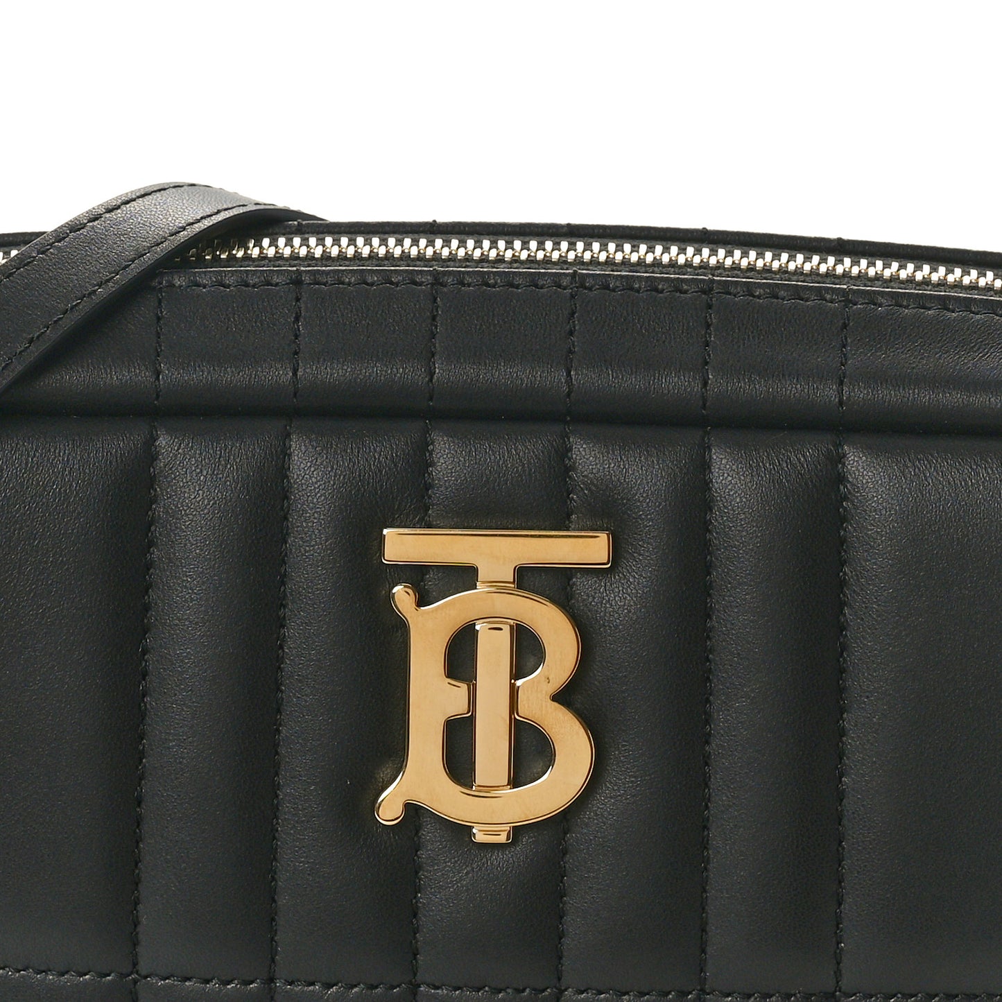 Calfskin Quilted Small Lola Camera Bag Black