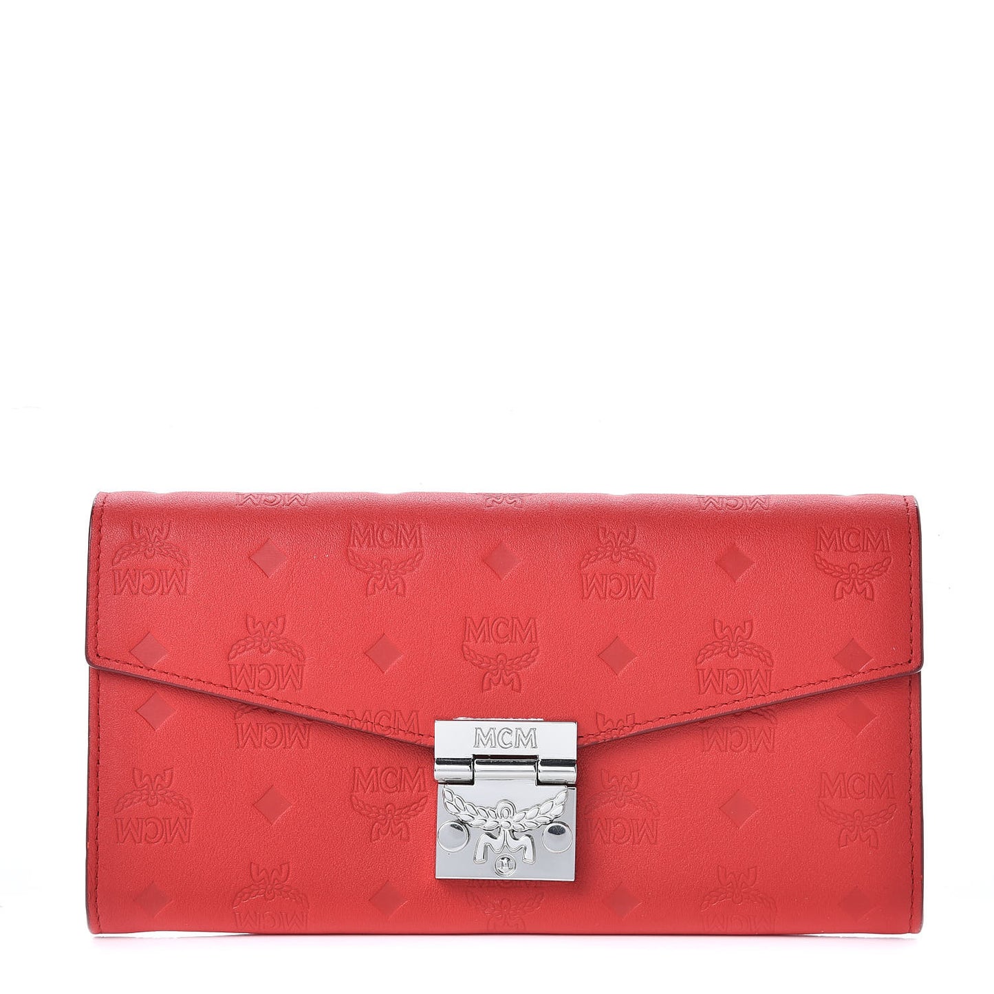 Calfskin Ottomar Large Patricia Wallet On Chain Red