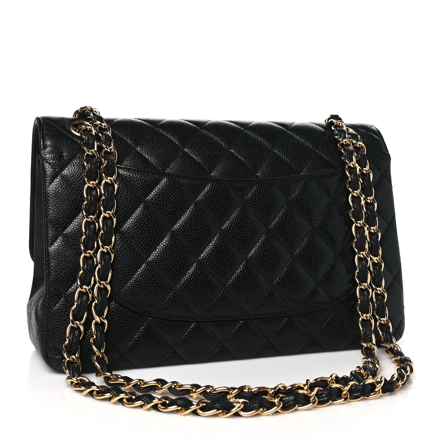 Chanel Caviar Quilted Jumbo Double Flap Black 3 of 15