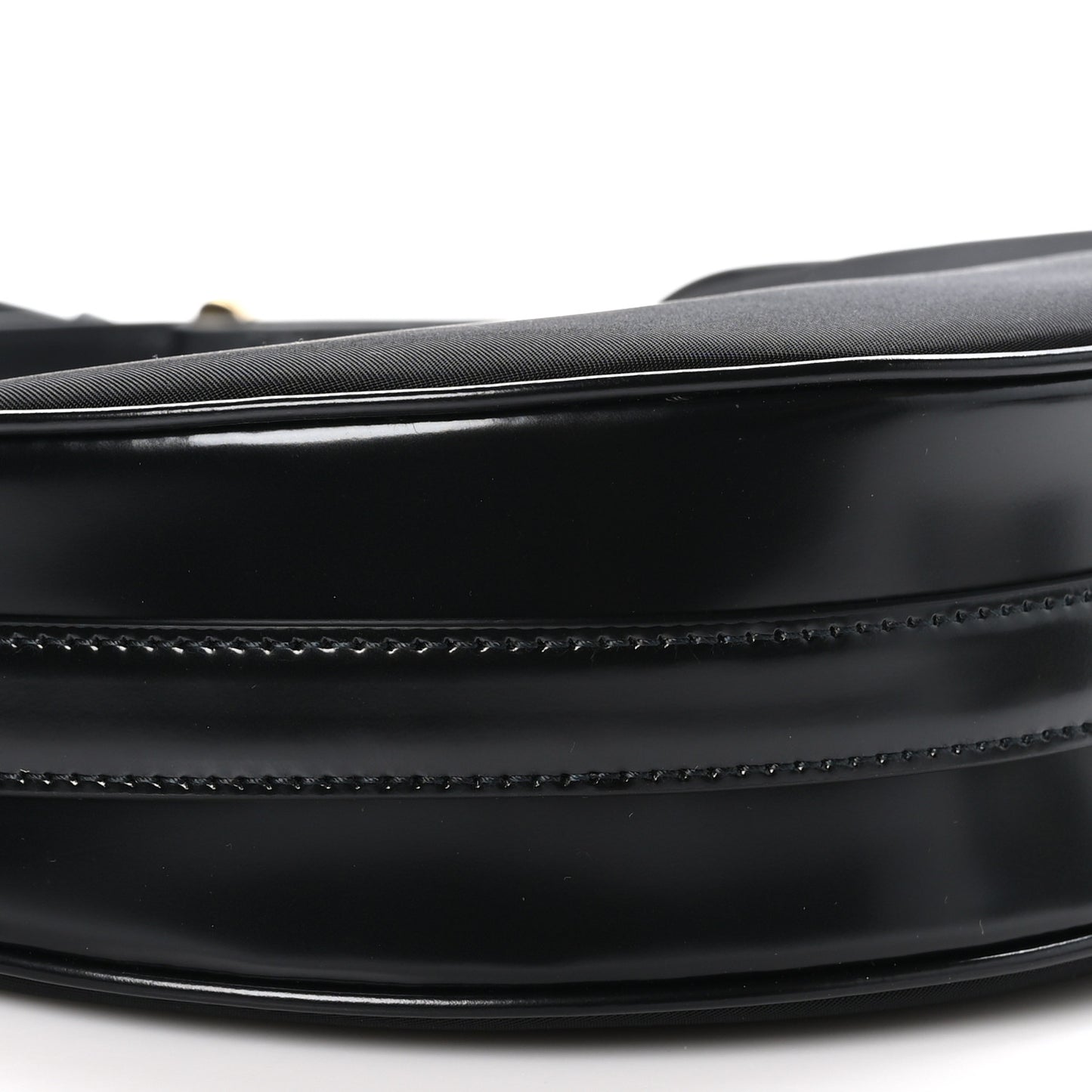Re-Nylon Spazzolato Arque Shoulder Bag Black