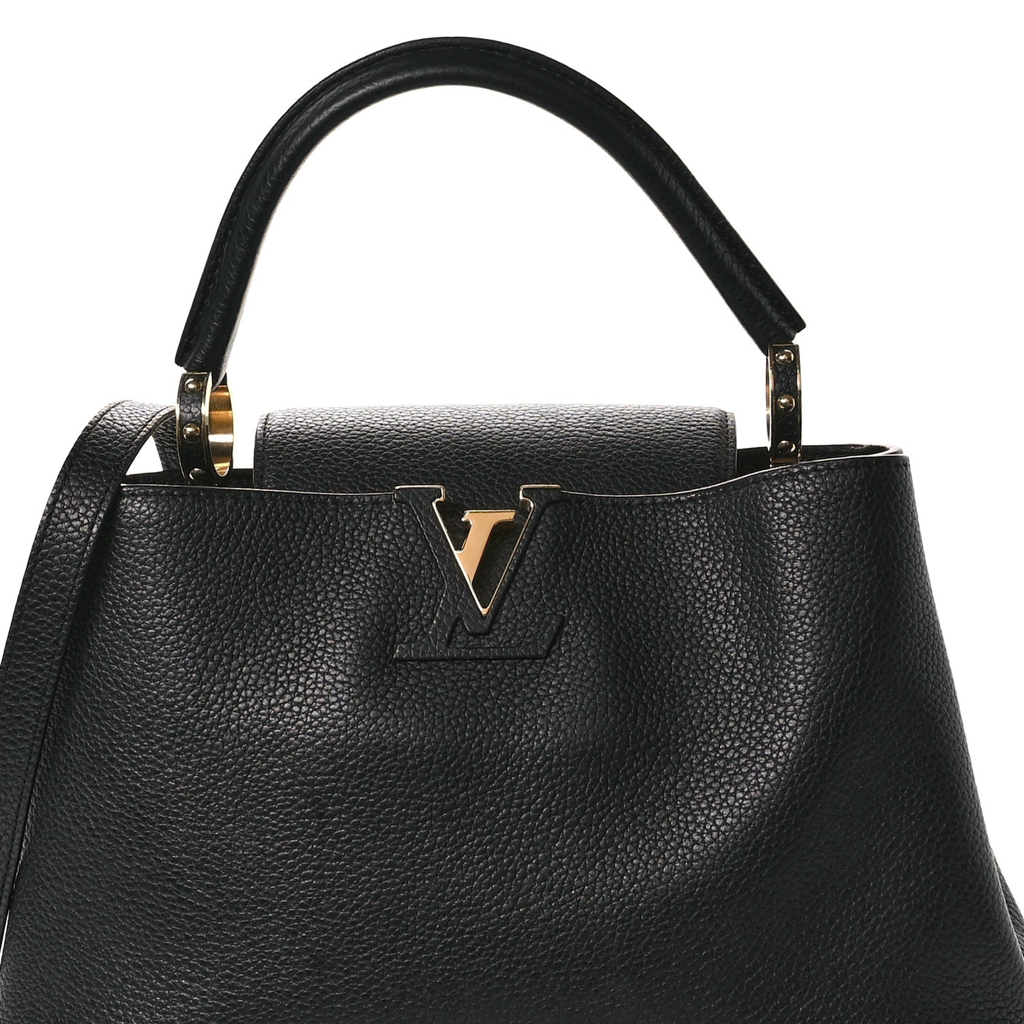 Taurillon Capucines BB Black Fuchsia