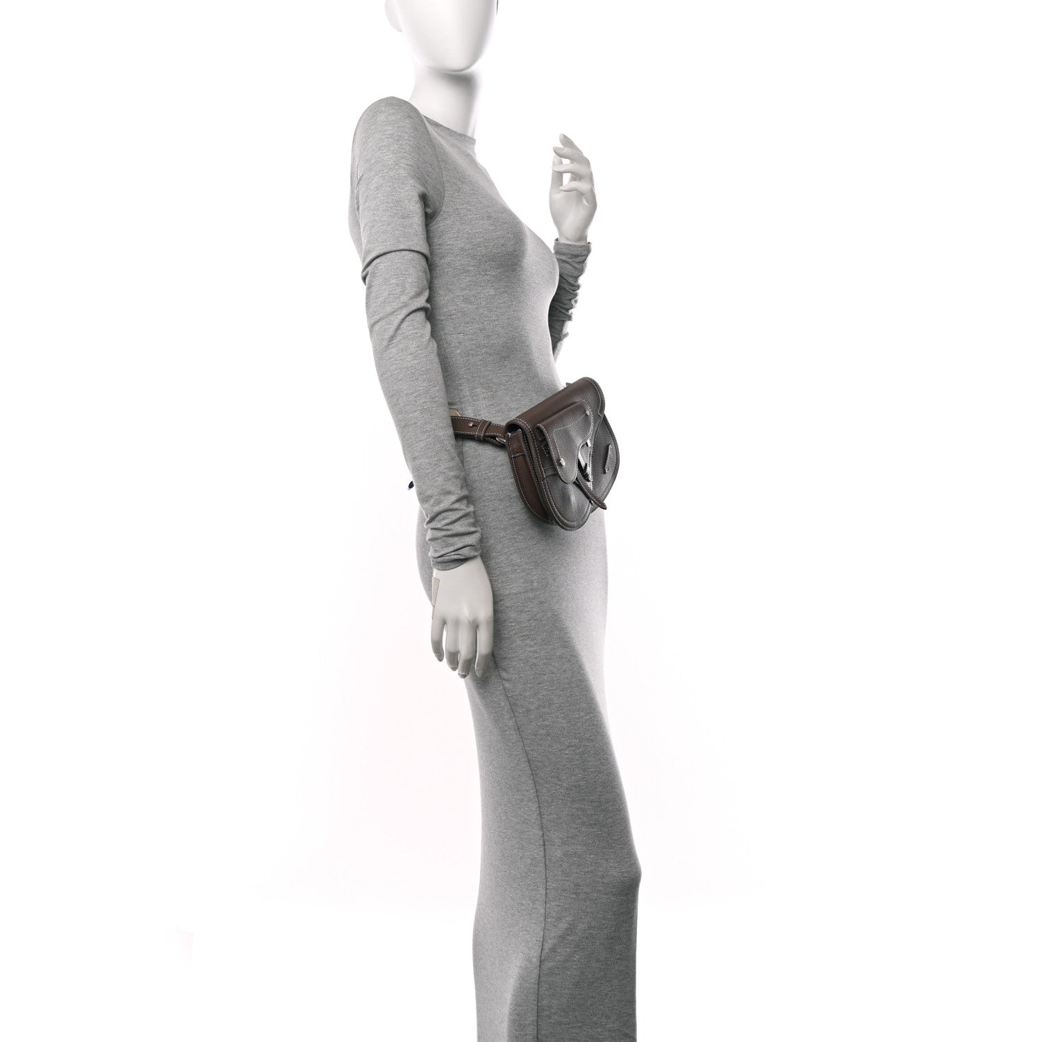 Christian Dior X KAWS Grained Calfskin Saddle Pouch Marron Multicolor 2 of 10