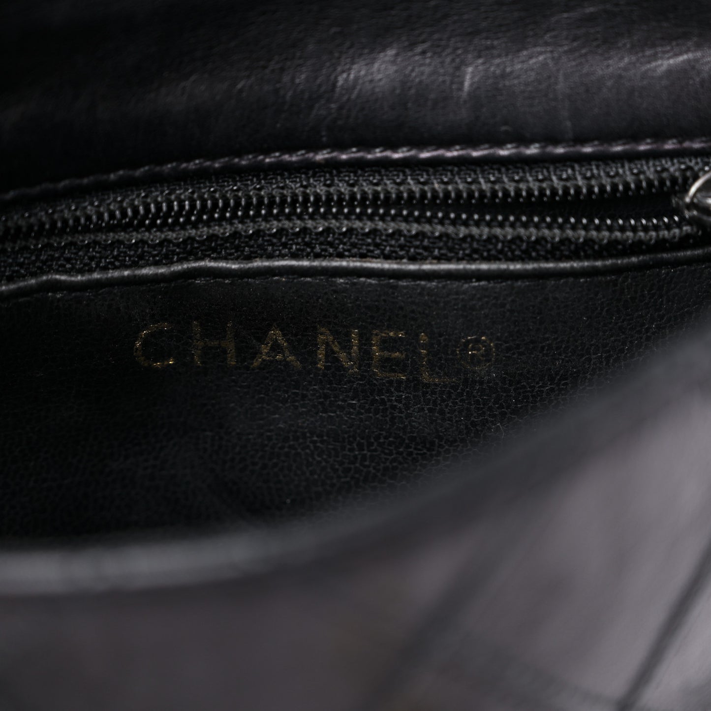 Calfskin Quilted Flap Waist Belt Bag Black