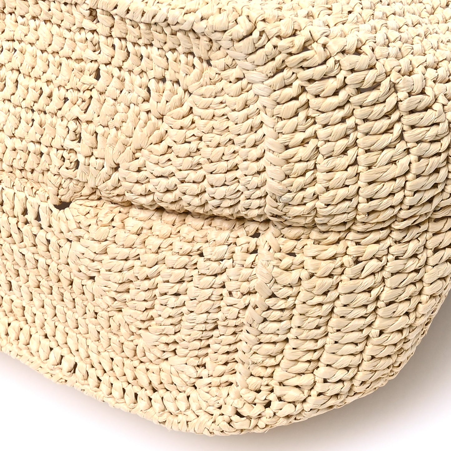 Raffia Monogram Hobo Naturale