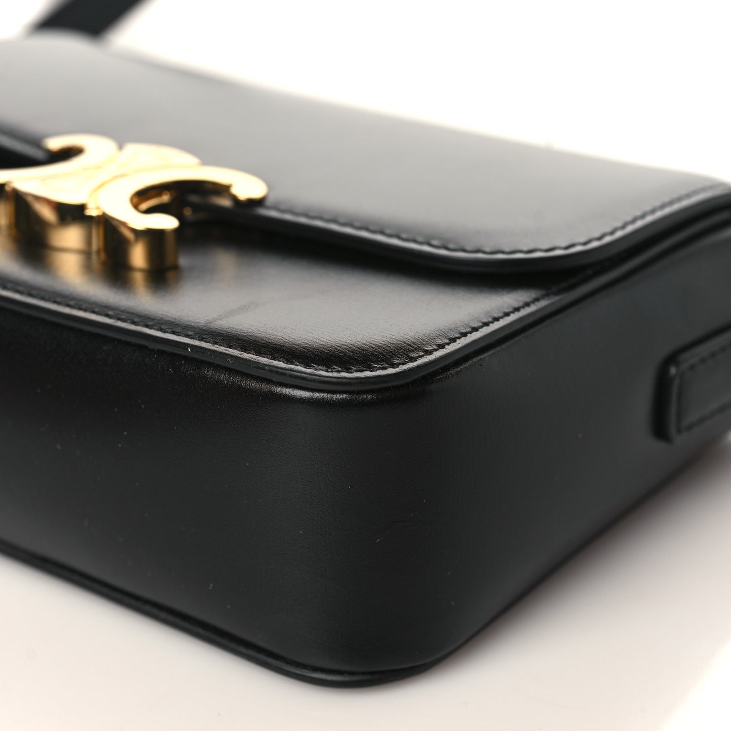 Shiny Calfskin Nano Triomphe Black