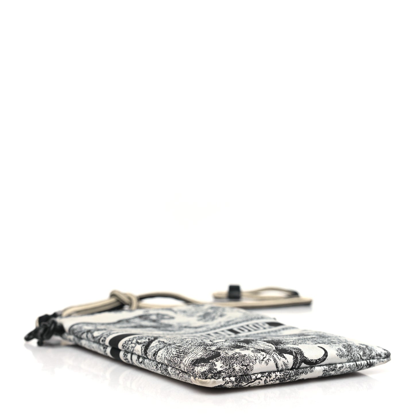 Technical Fabric Embroidered Toile De Jouy DiorTravel Multifunction Pouch Blue