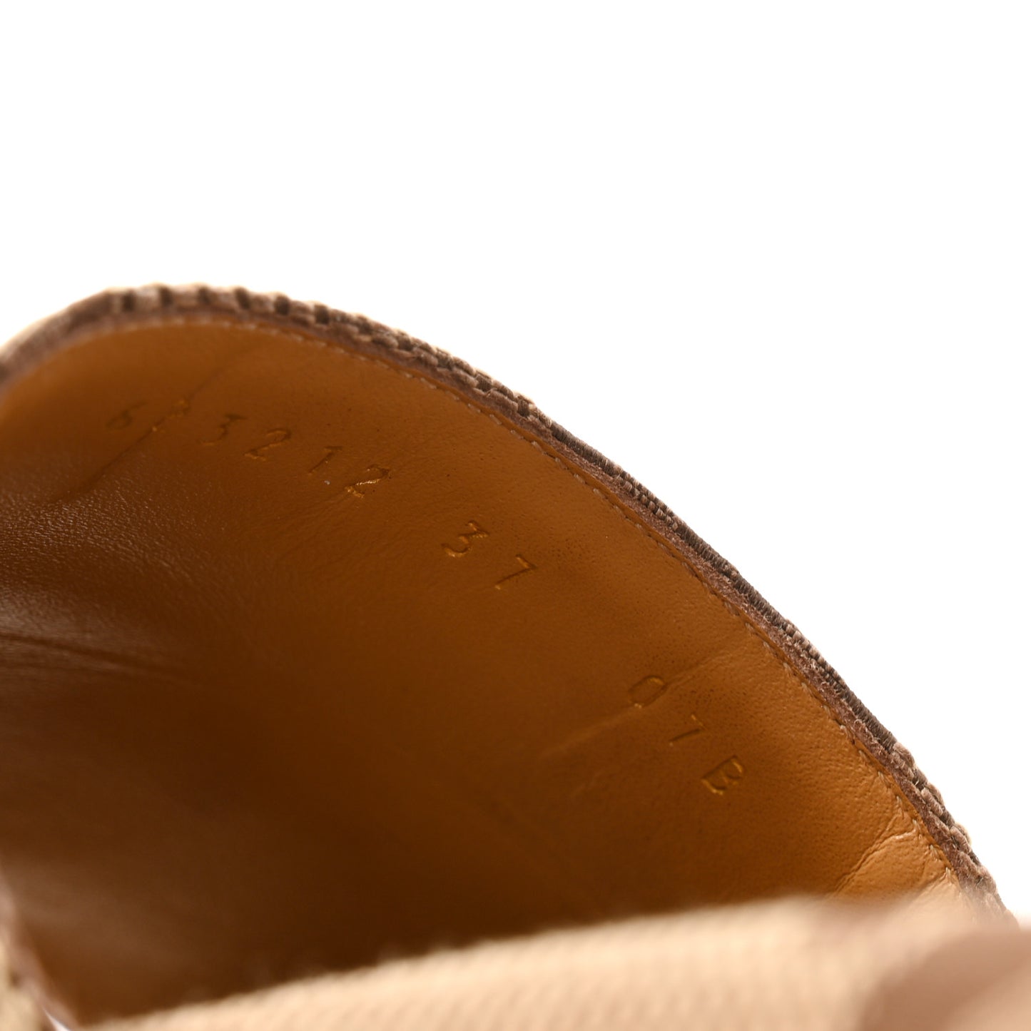 Monogram Jumbo GG Angelina Platform 55mm Slide Sandals 37 Beige
