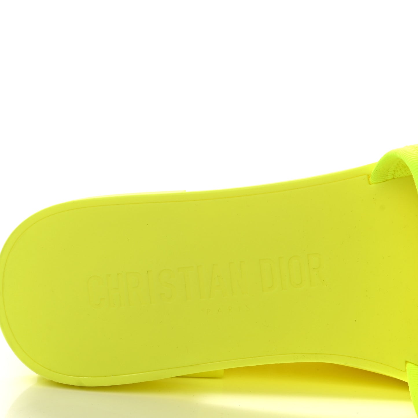 Technical Stretch Fabric Camouflage Dio(r)evolution Slide Sandals 40 Yellow Fluo