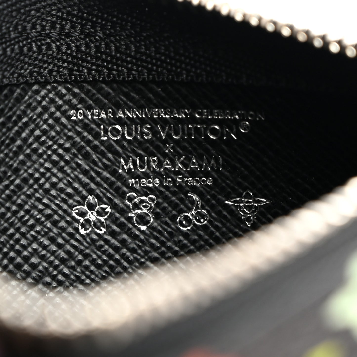 LV X TM Monogram Multicolor Key Pouch Black