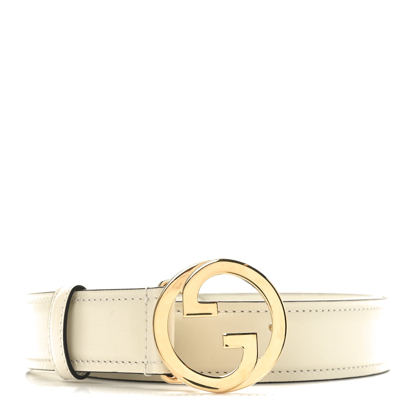 Ciny Lux Calfskin Blondie 30mm Belt 100 40 Mystic White
