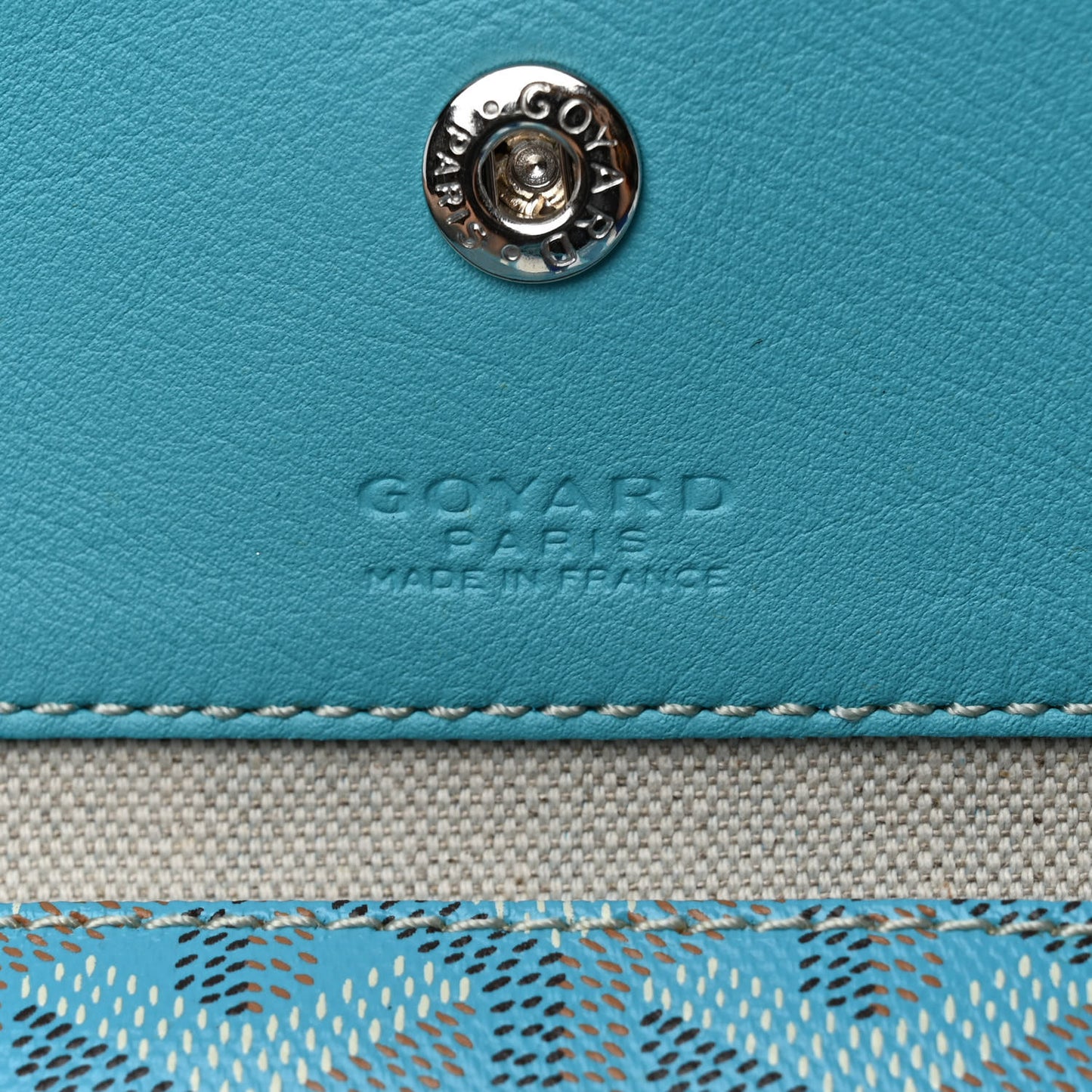 Goyardine Saint Louis GM Balise Beach Towel Set Turquoise