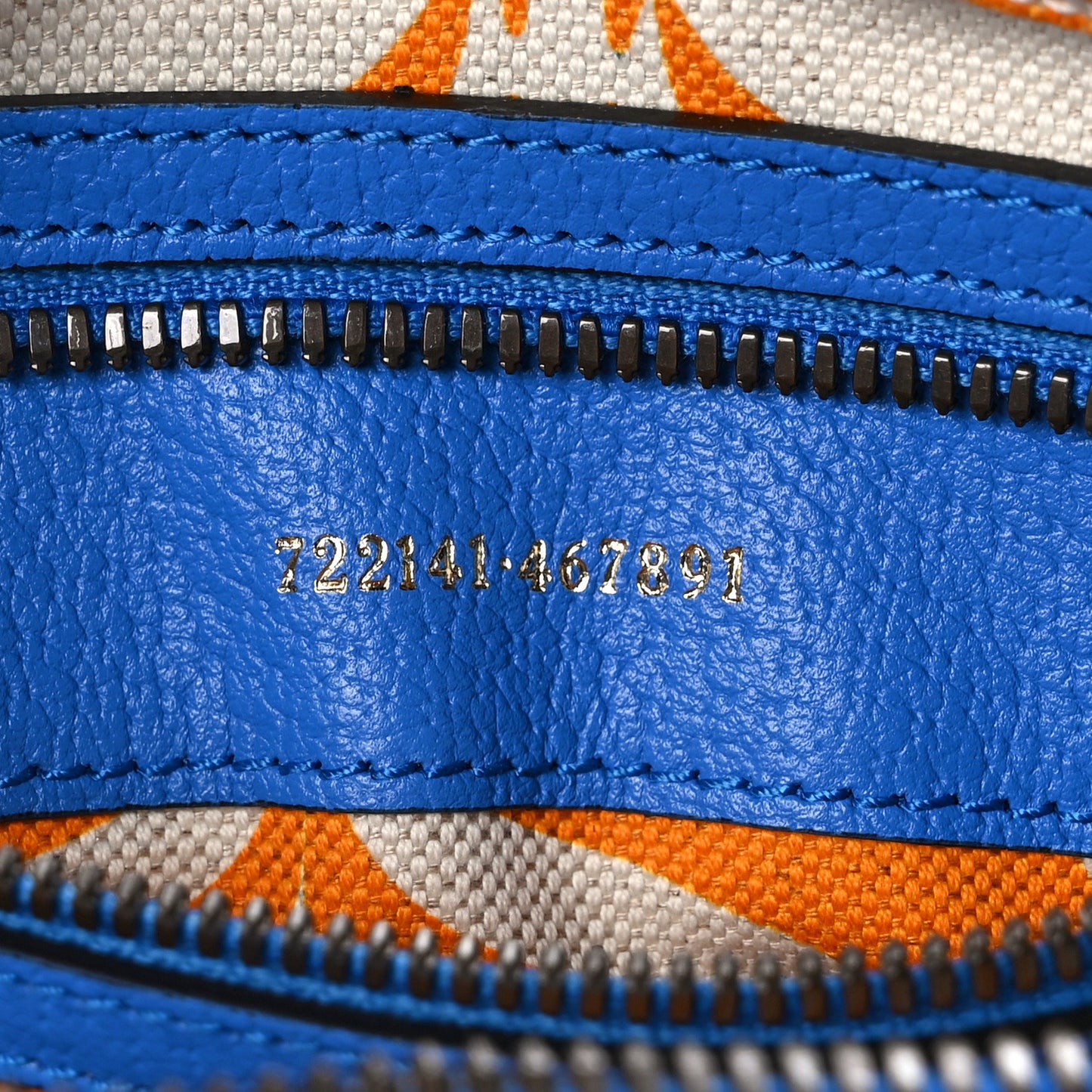 X ADIDAS Textured Dollar Calfskin Belt Bag Blue