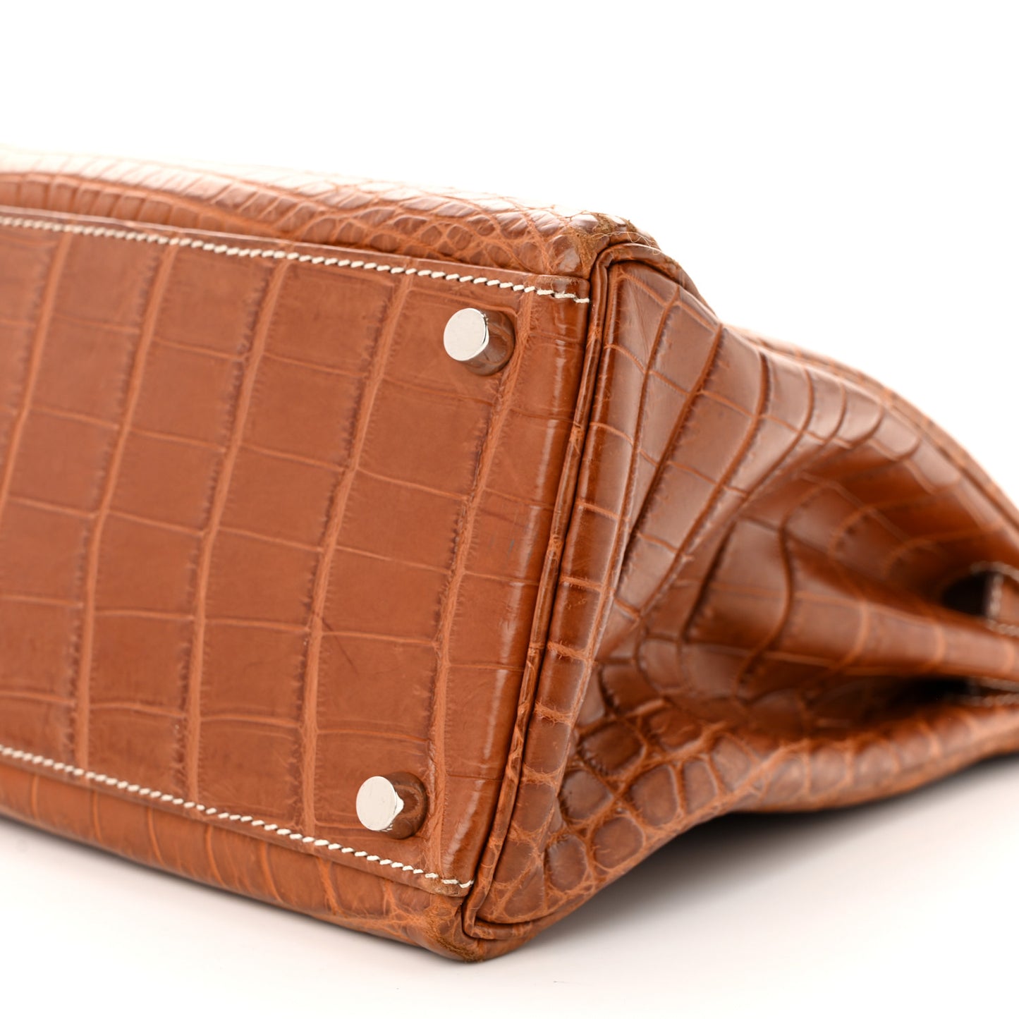Matte Niloticus Crocodile Kelly Retourne 32 Fauve