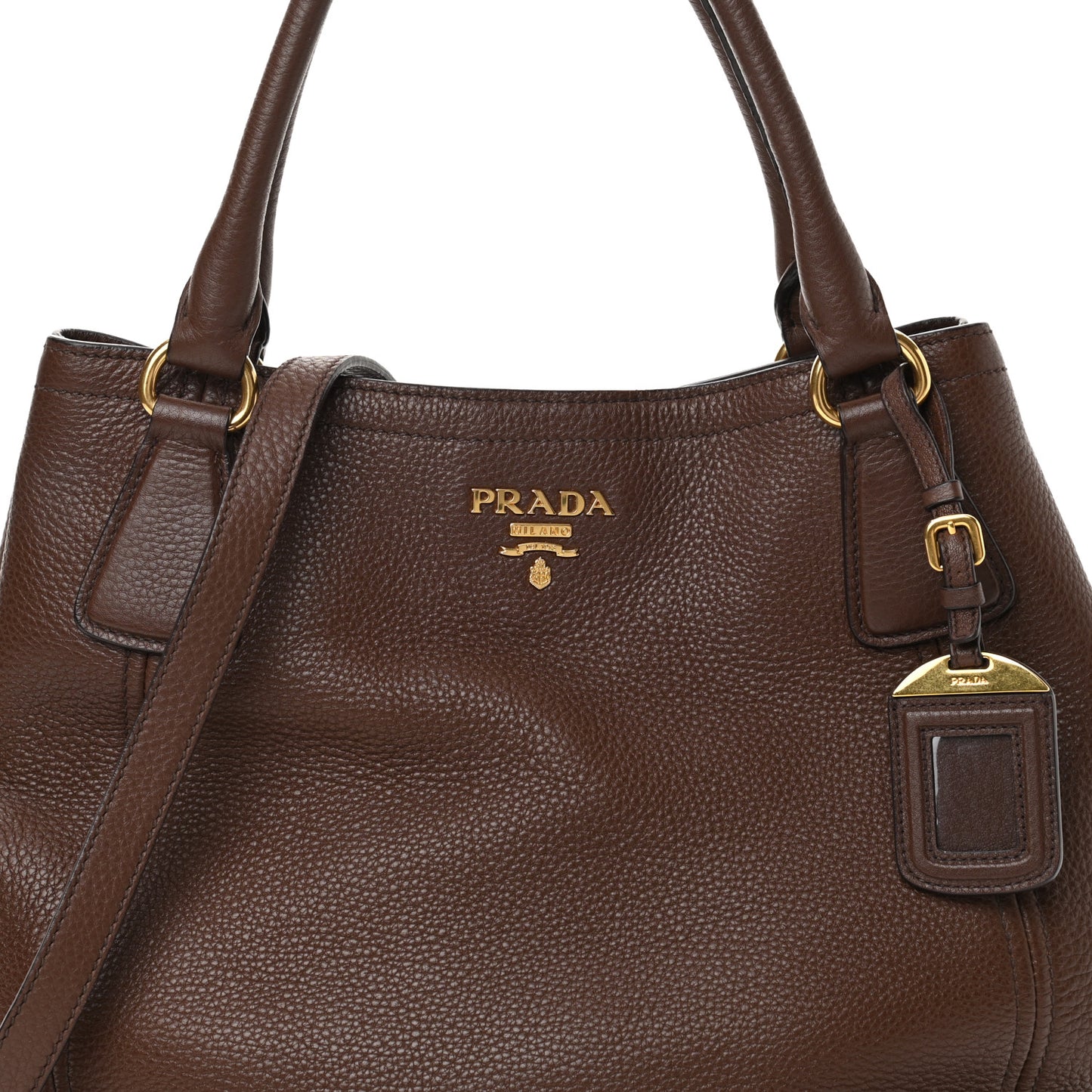 Vitello Daino Shoulder Bag Bruciato