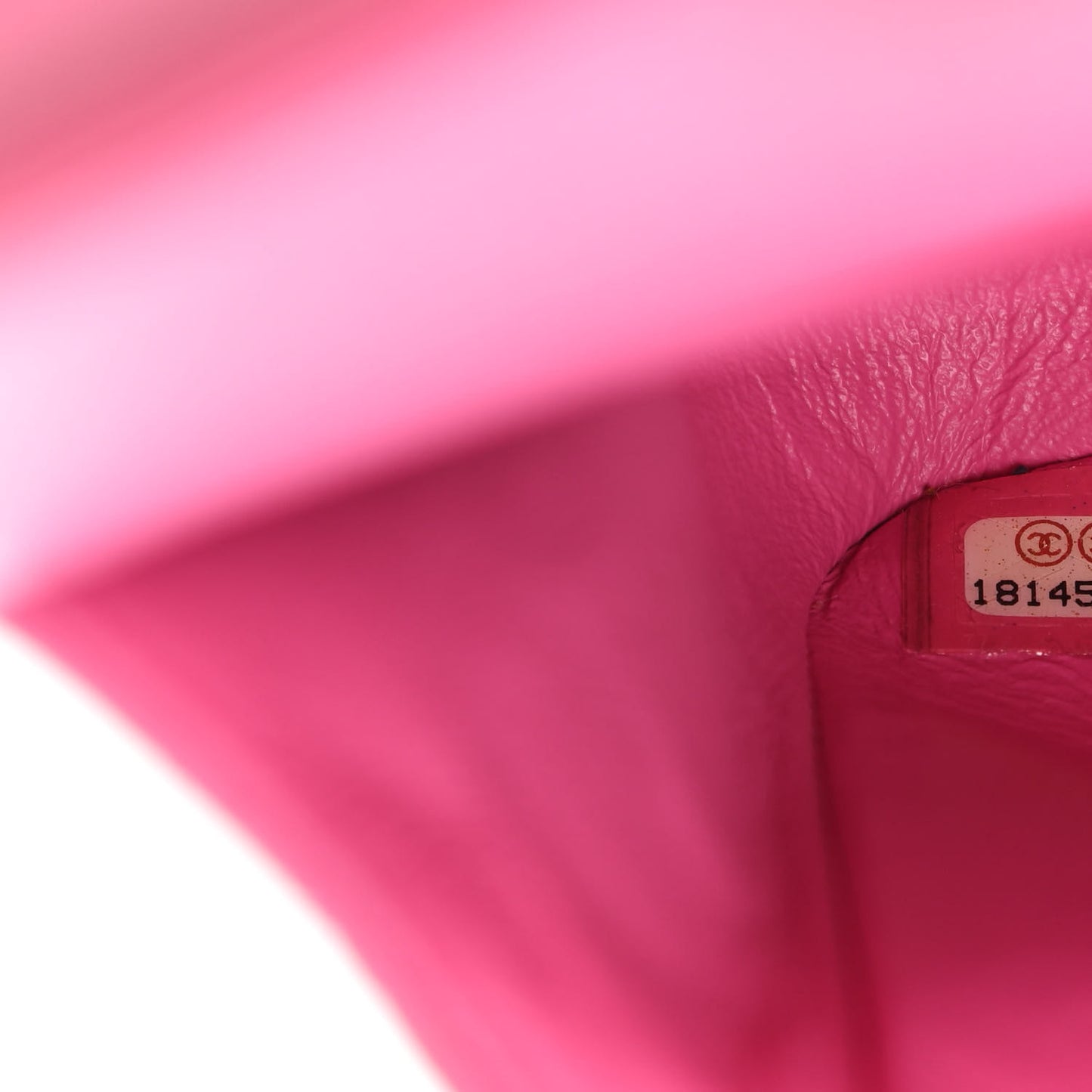 Iridescent Caviar Quilted Medium Double Flap Pink