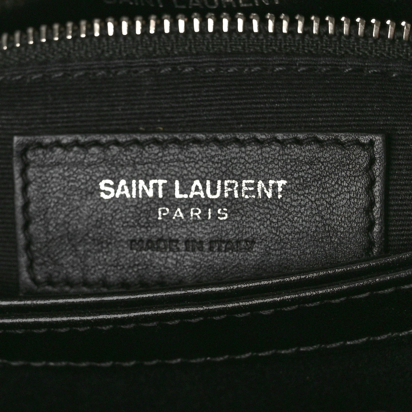 Calfskin Y Quilted Monogram Toy Loulou Crossbody Bag Black