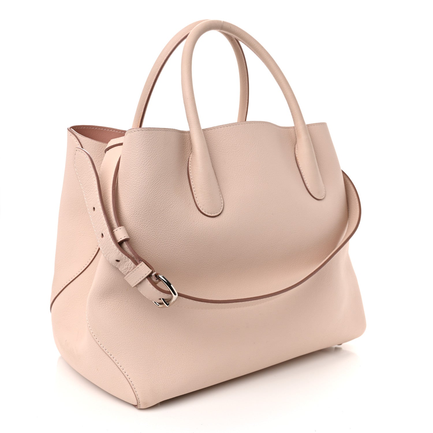Christian Dior Supple Grained Calfskin Large Open Bar Tote Rose Poudre 3 of 12