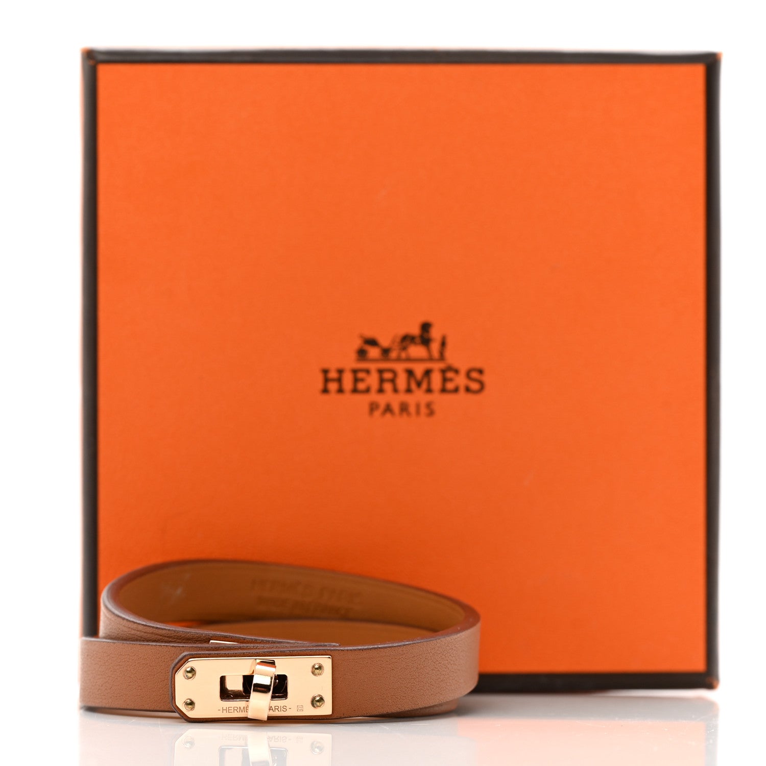 Hermes Swift Kelly Double Tour Bracelet T2 Gold 6 of 6