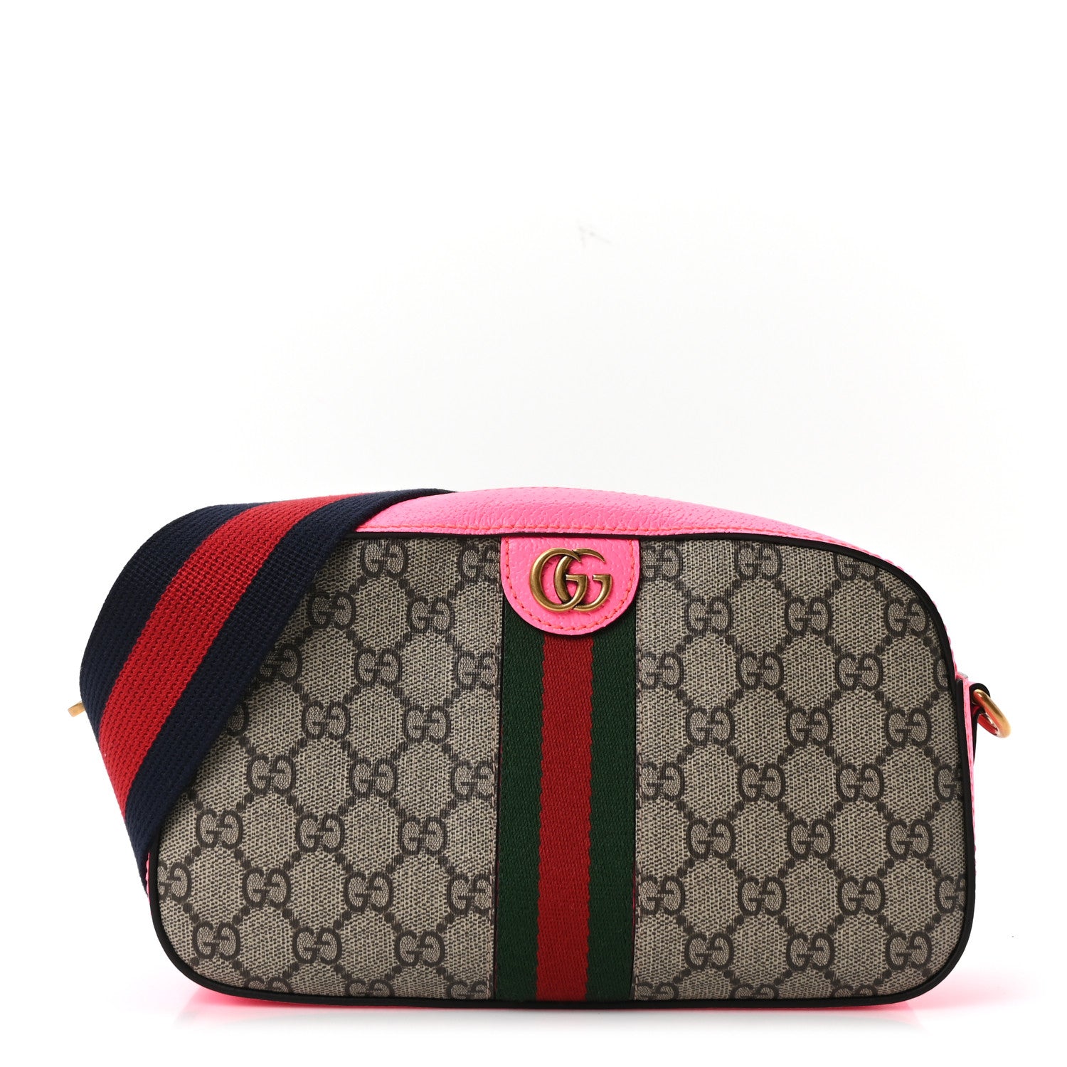 Gucci GG Supreme Monogram Textured Dollar Calfskin Web Ophidia