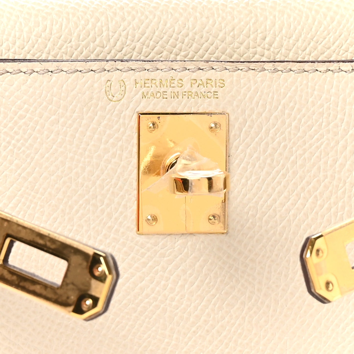 Epsom Horseshoe Mini Kelly Sellier 20 Craie Trench