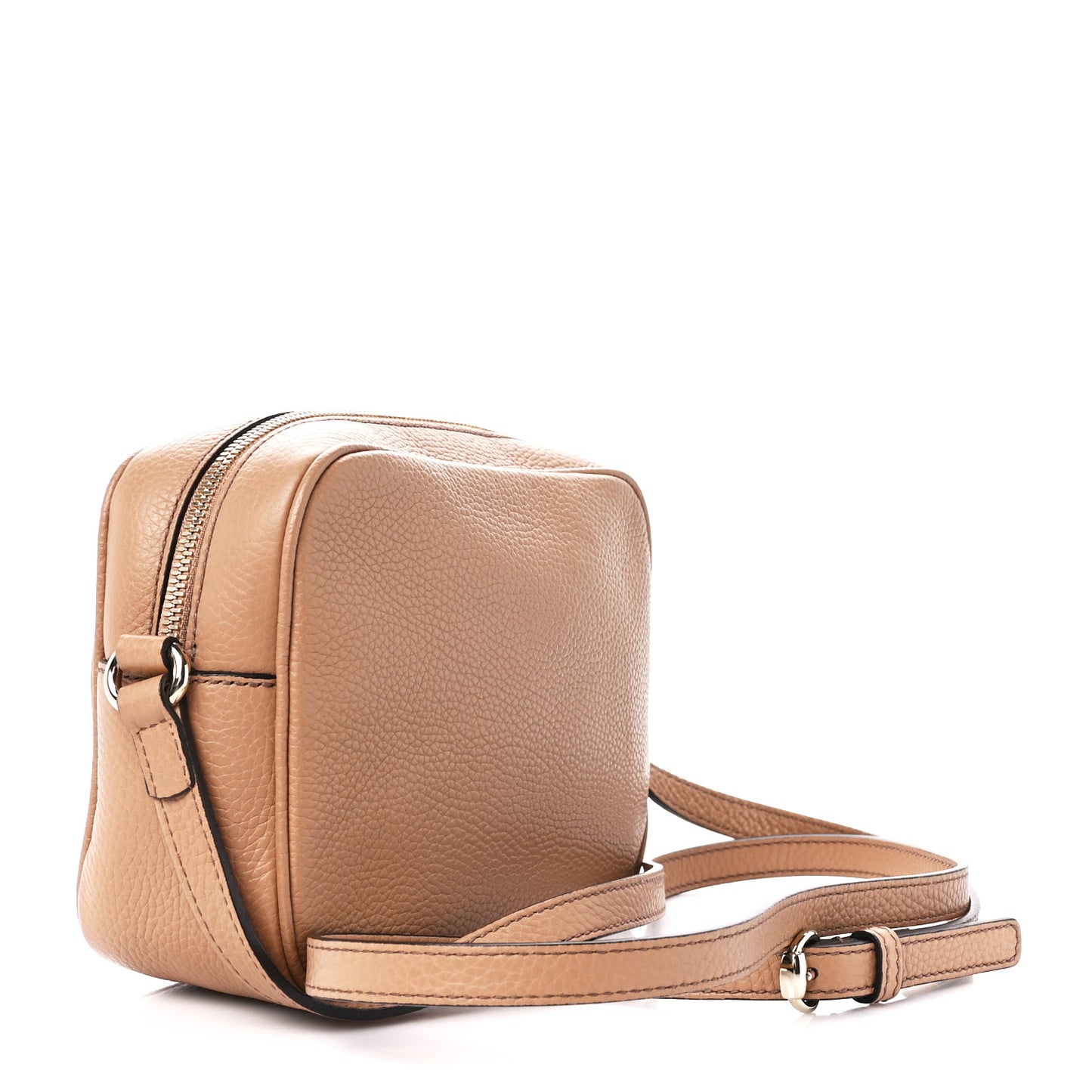 Pebbled Calfskin Small Soho Disco Bag Camelia