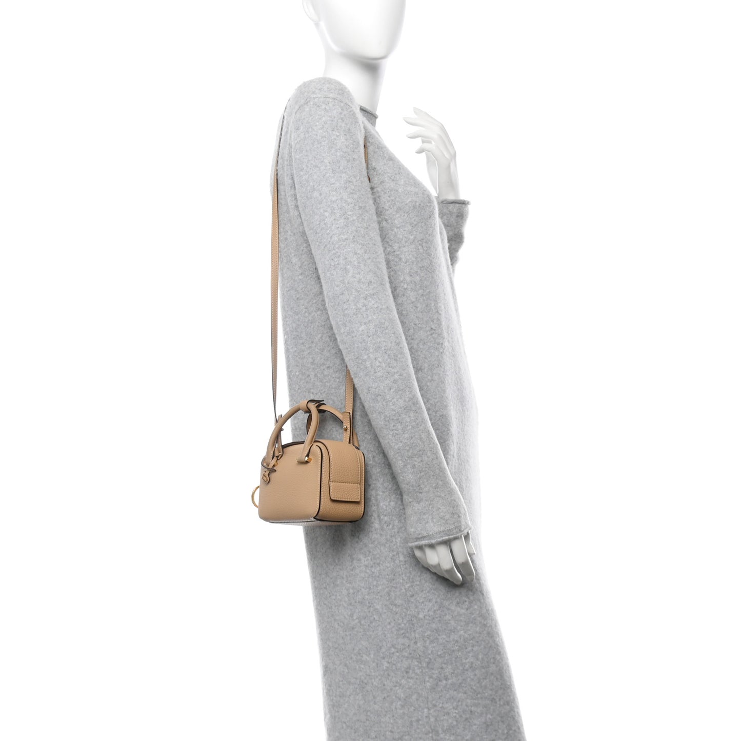 Taurillon Soft Nano Cool Box Satchel Latte