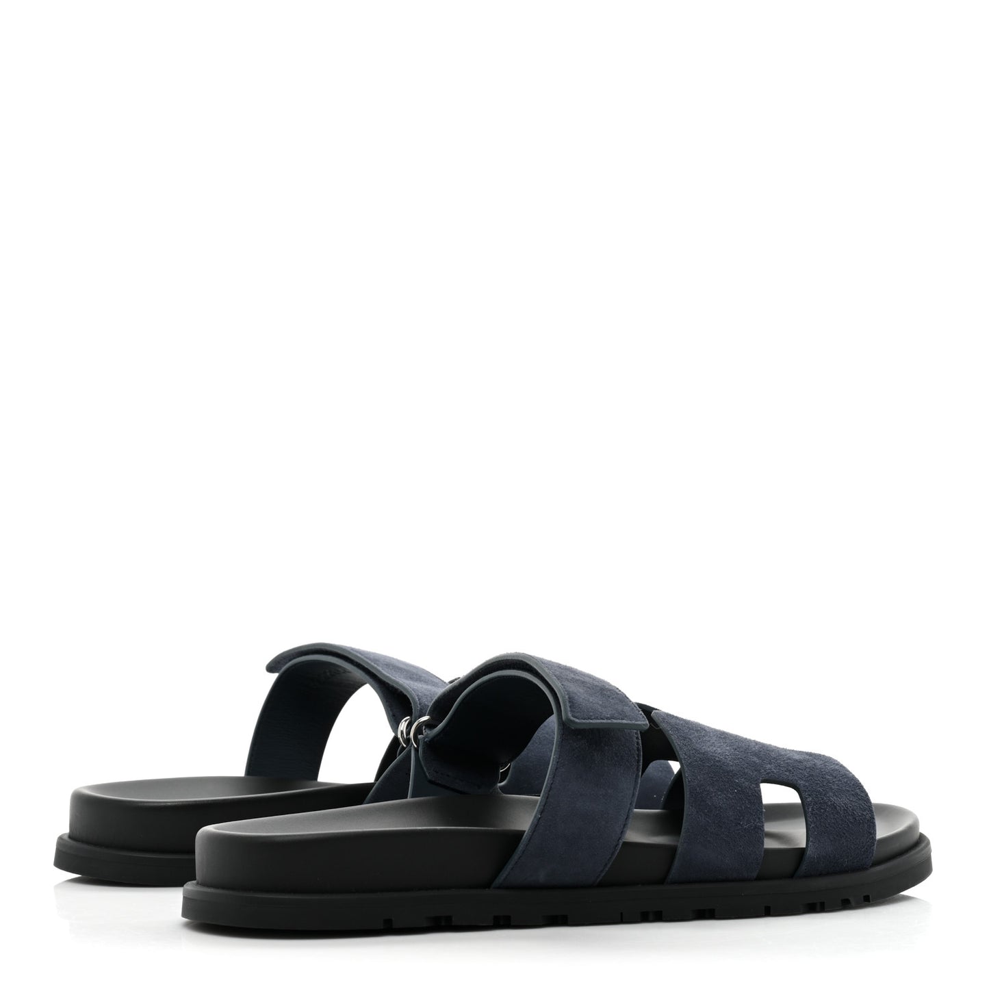 Suede Goatskin Mens Chypre Sandals 43.5 Bleu Celeste
