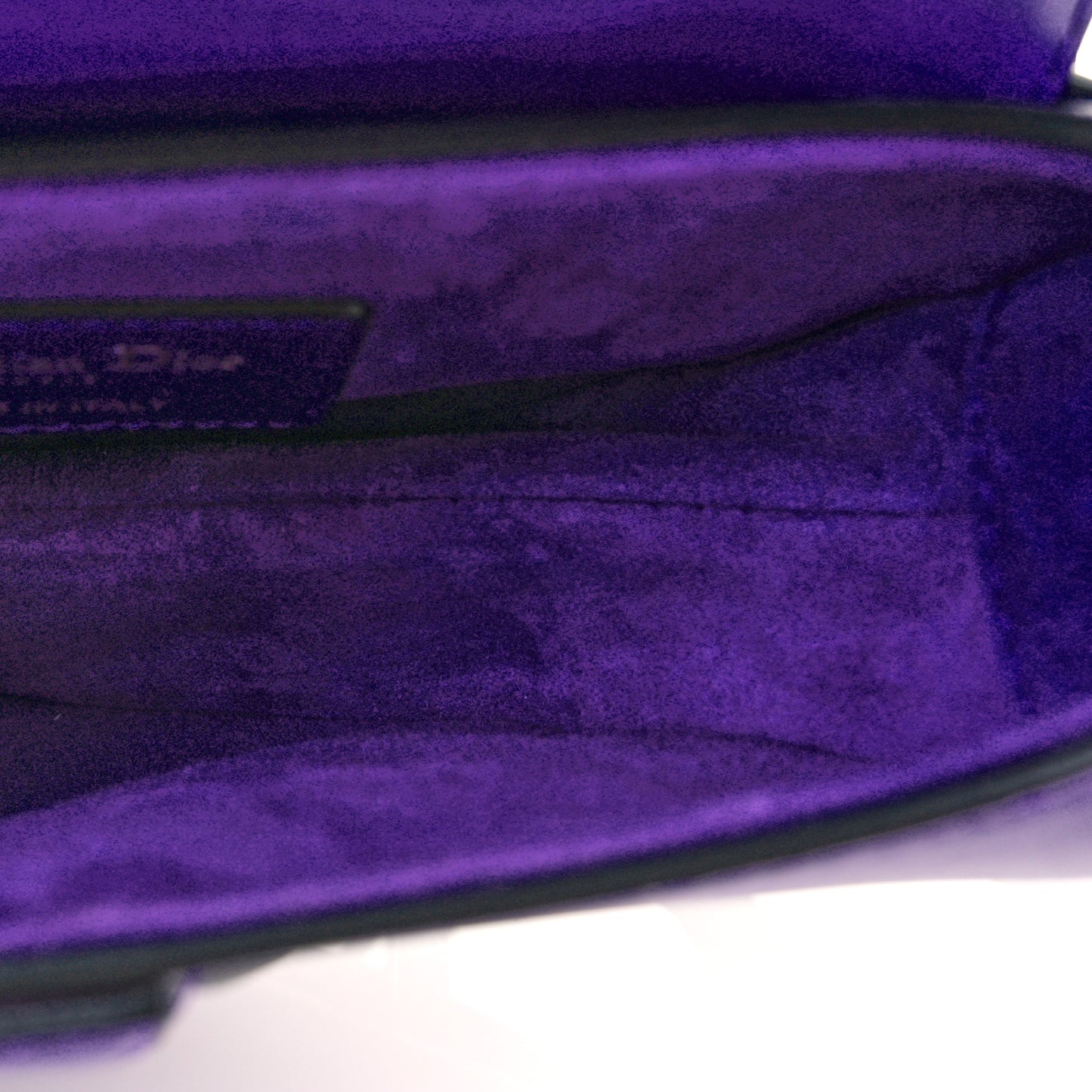 Supple Calfskin Mini Saddle Bag With Strap Purple