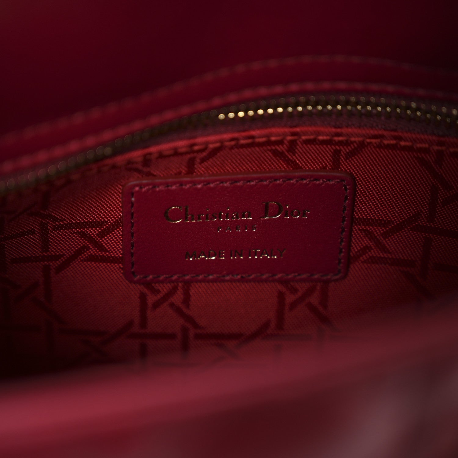 Christian Dior Lambskin Cannage Small My ABCDior Lady Dior Red 6 of 12