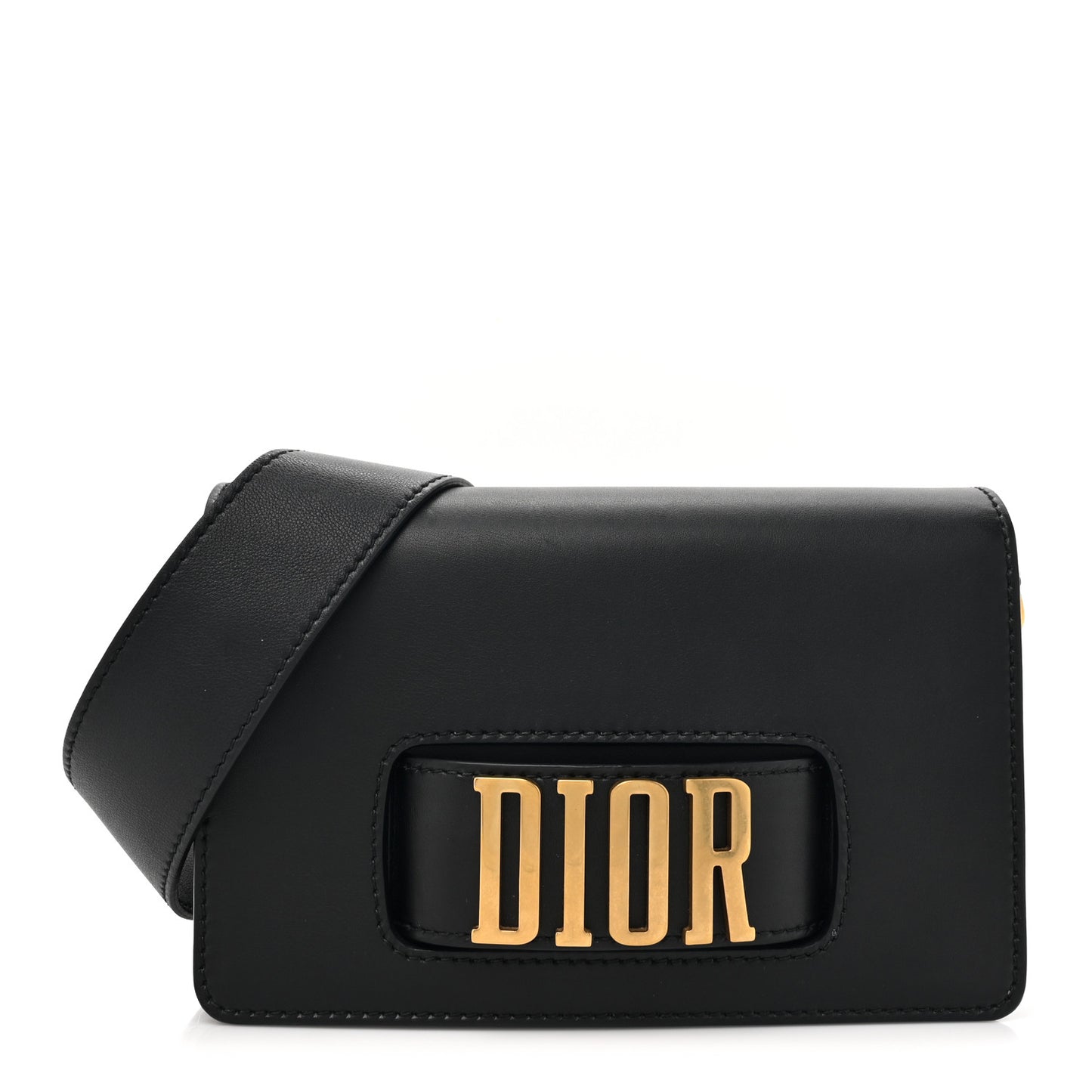 Smooth Calfskin Dio(r)evolution Flap Bag Black