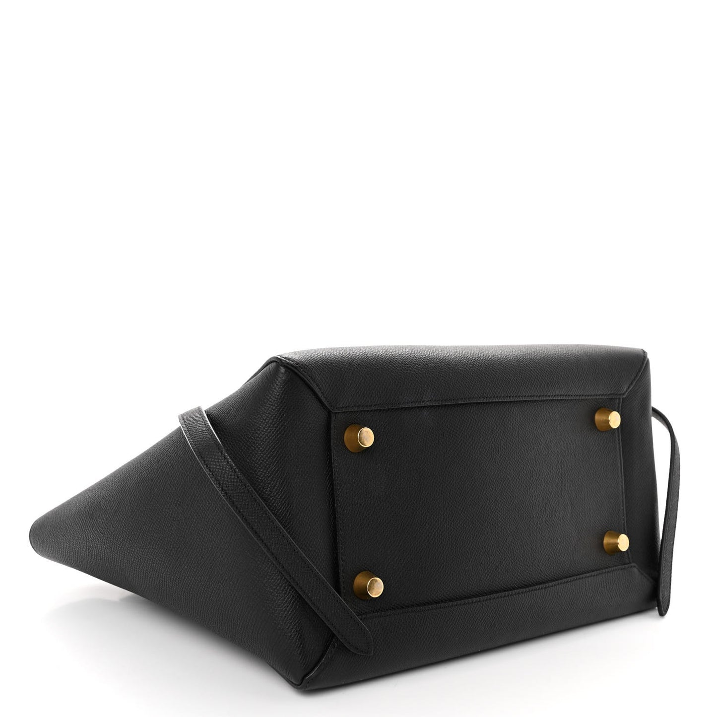 Grained Calfskin Micro Belt Bag Black