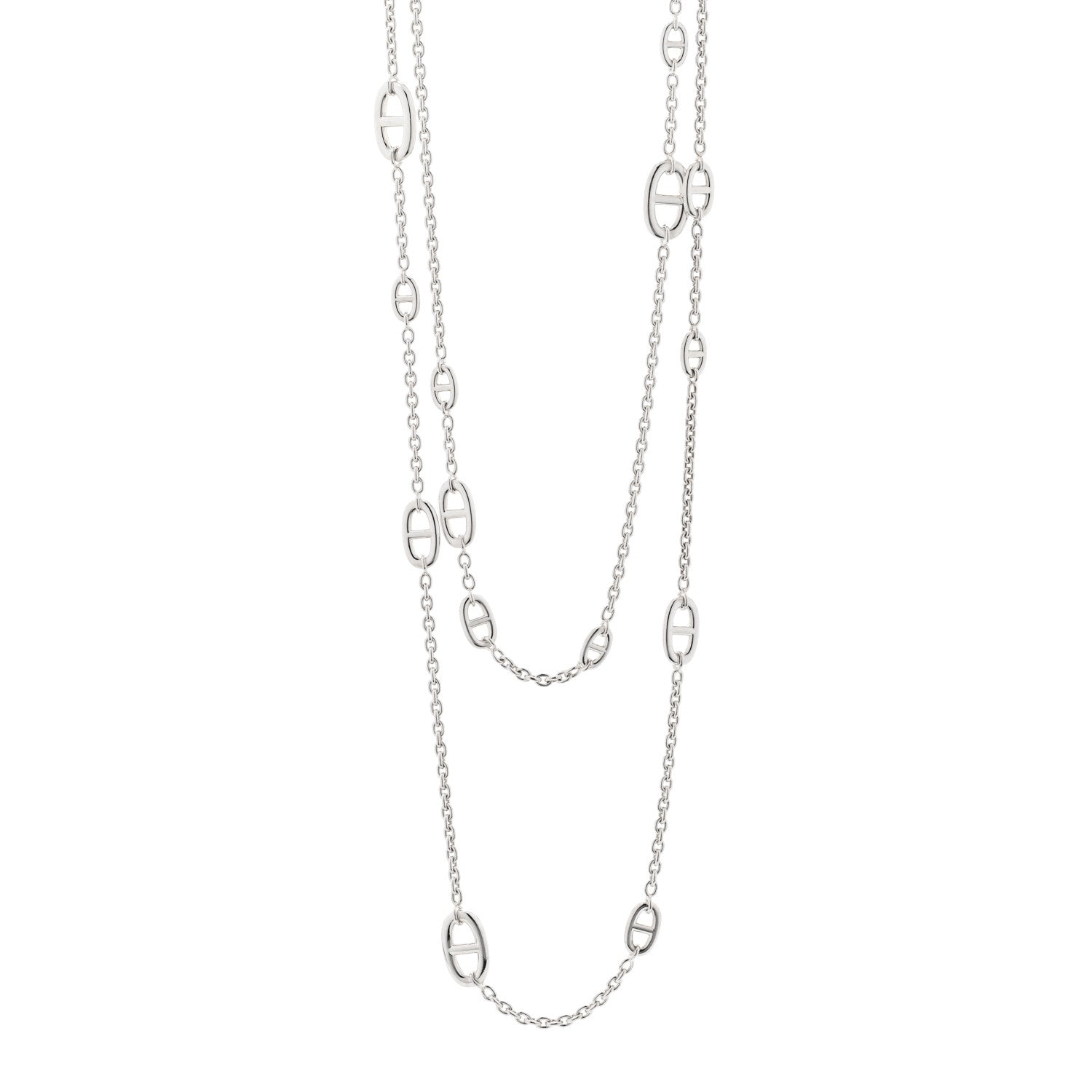 Hermes Sterling Silver Farandole Necklace 160 1 of 4