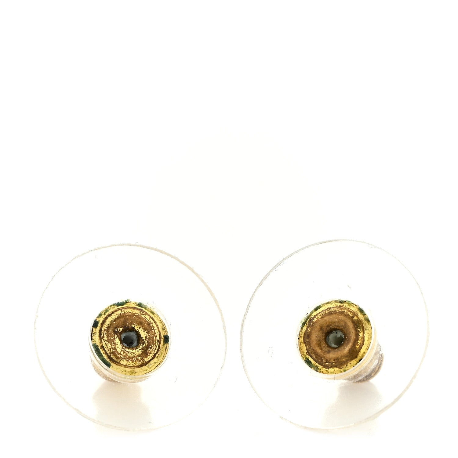 Chanel Crystal Cha-Nel Logo Drop Earrings Gold 5 of 6