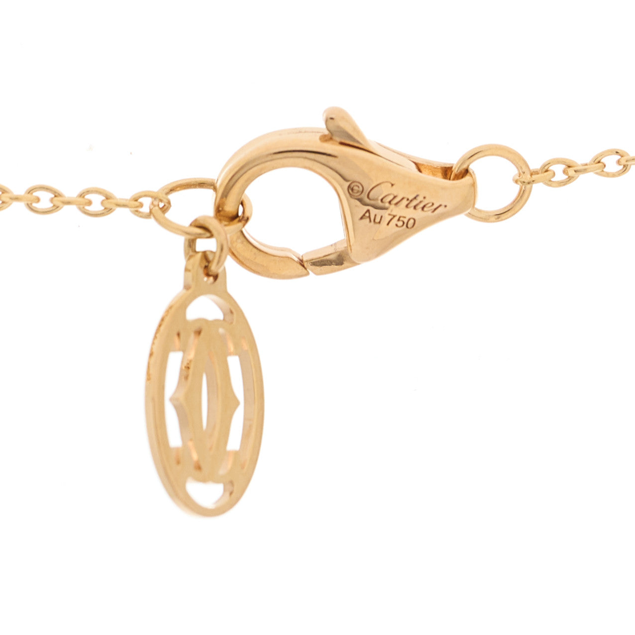 18K Pink Gold Diamond Clash de Cartier Necklace